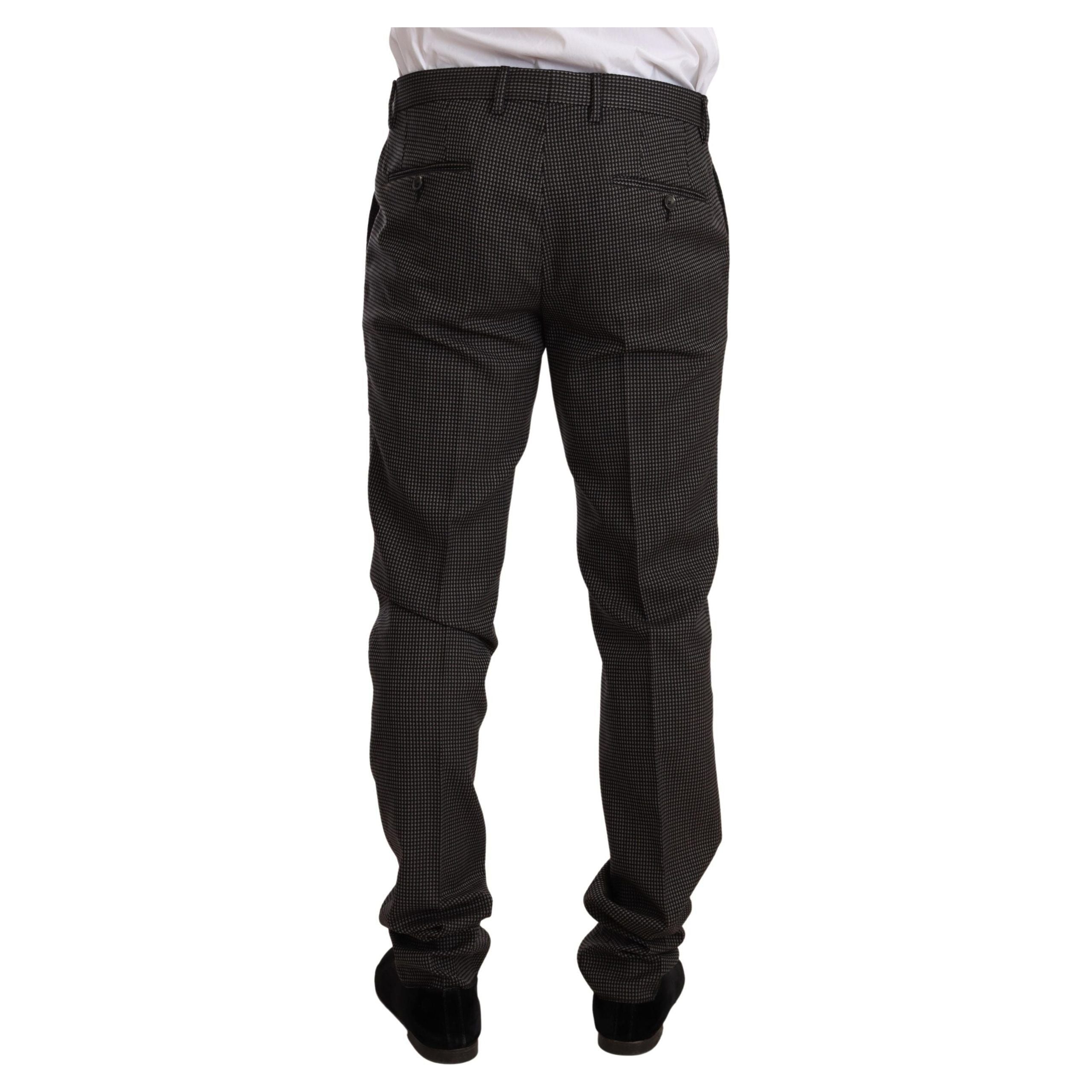 Dolce & Gabbana Gray Woolen Suit Set