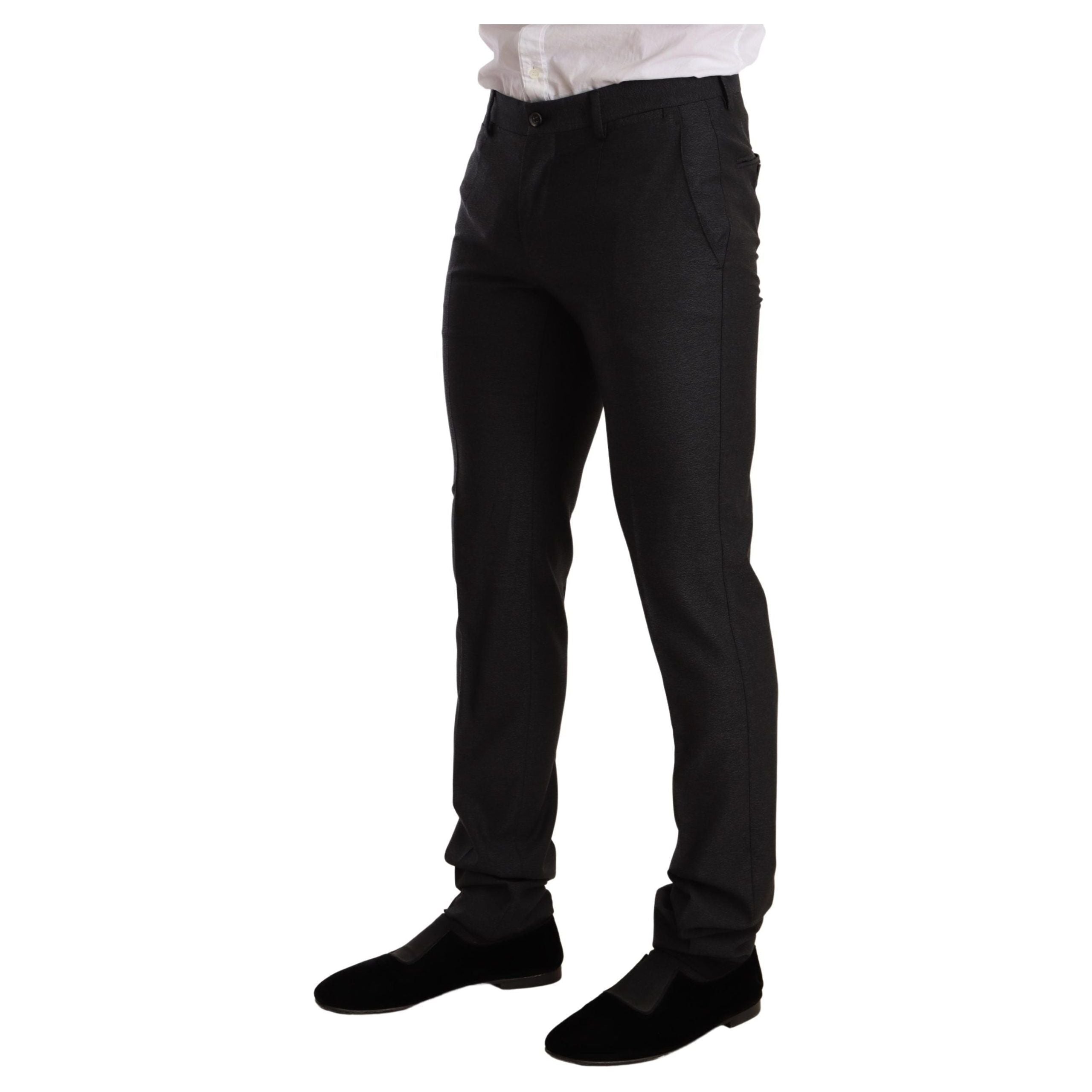 Dolce & Gabbana Elegant Gray Wool Suit Collection