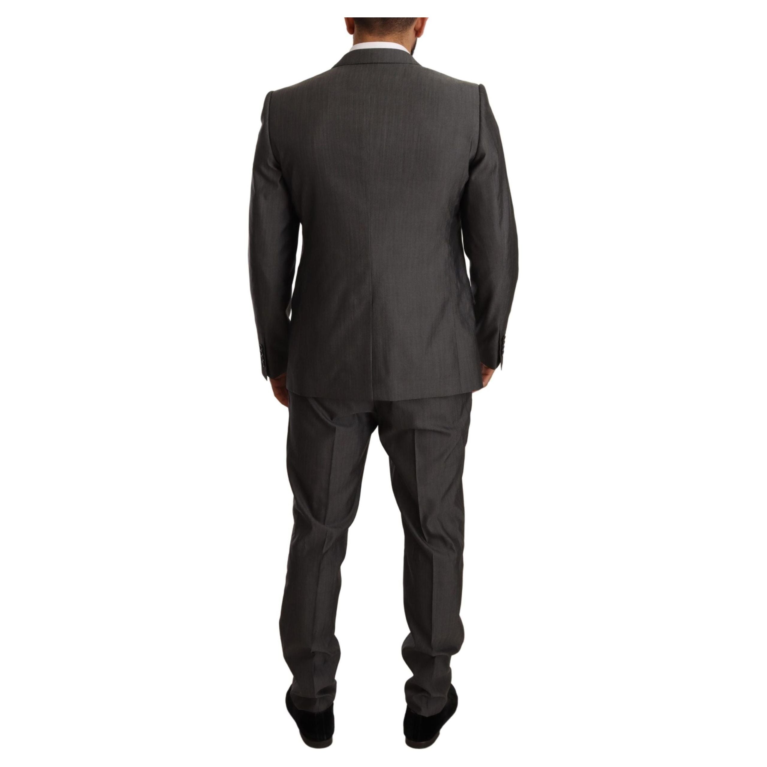 Dolce & Gabbana Navy Wool Silk Suit