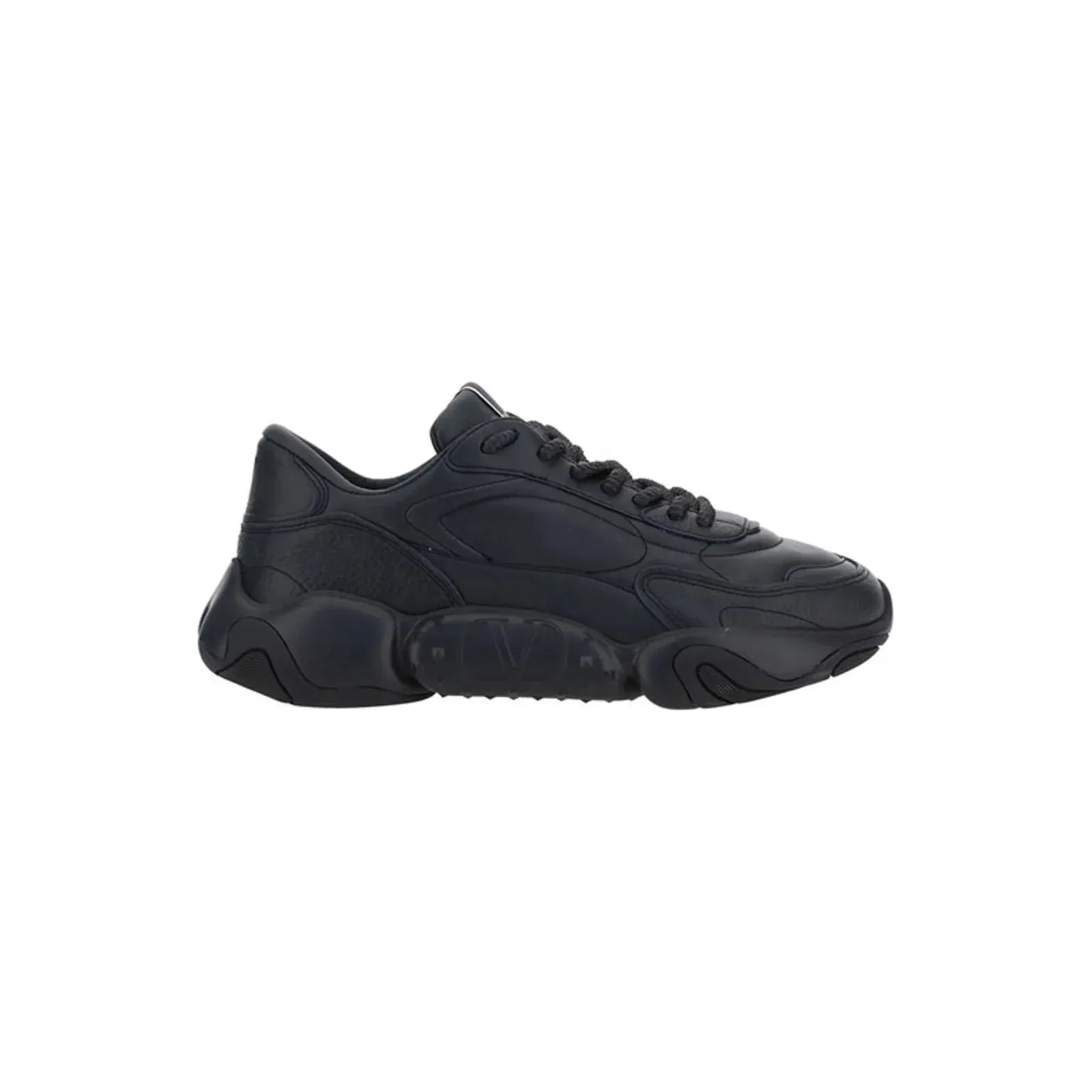 Valentino White Calf Leather Low-Top Sneakers