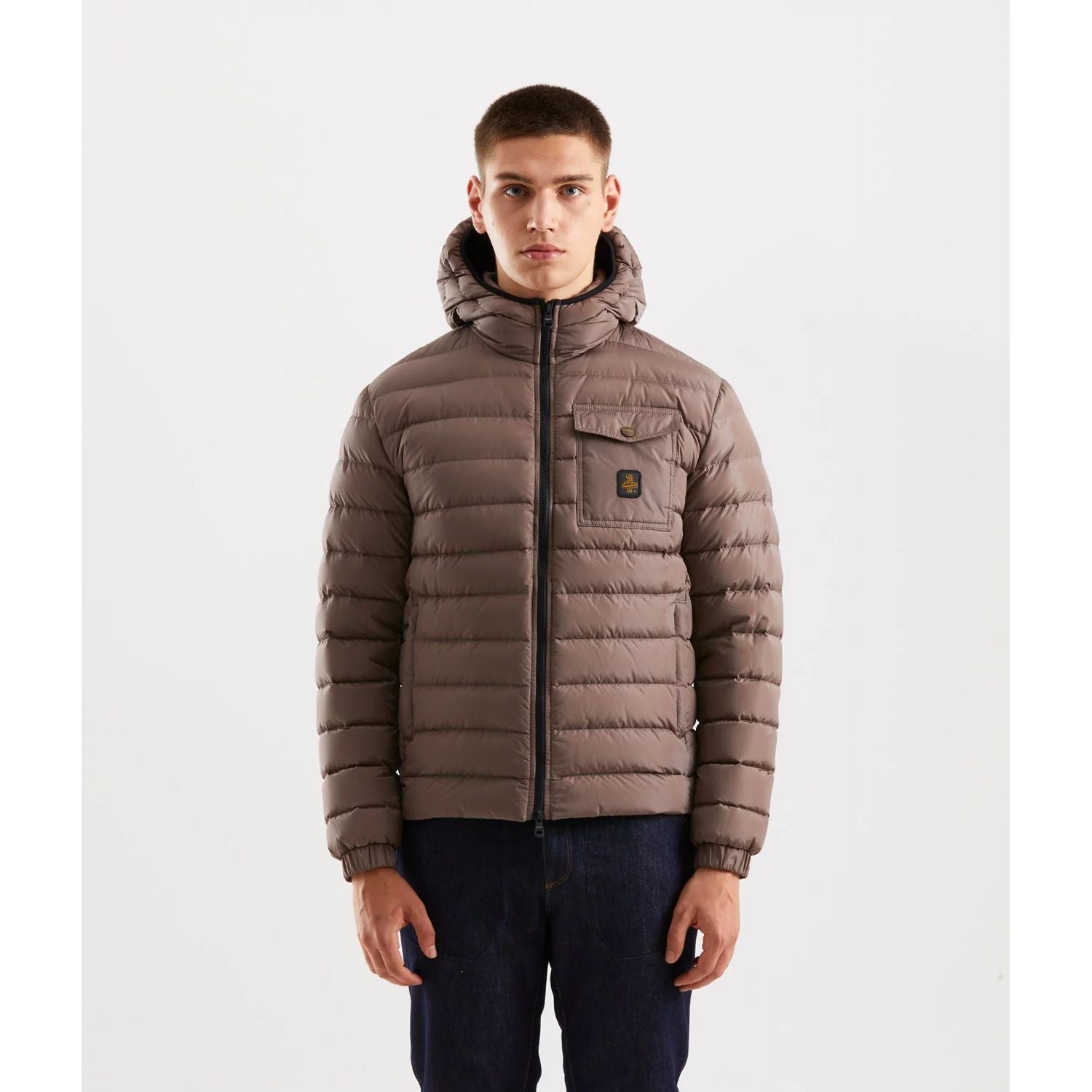 Refrigiwear Beige Nylon Jacket for Elevated Style