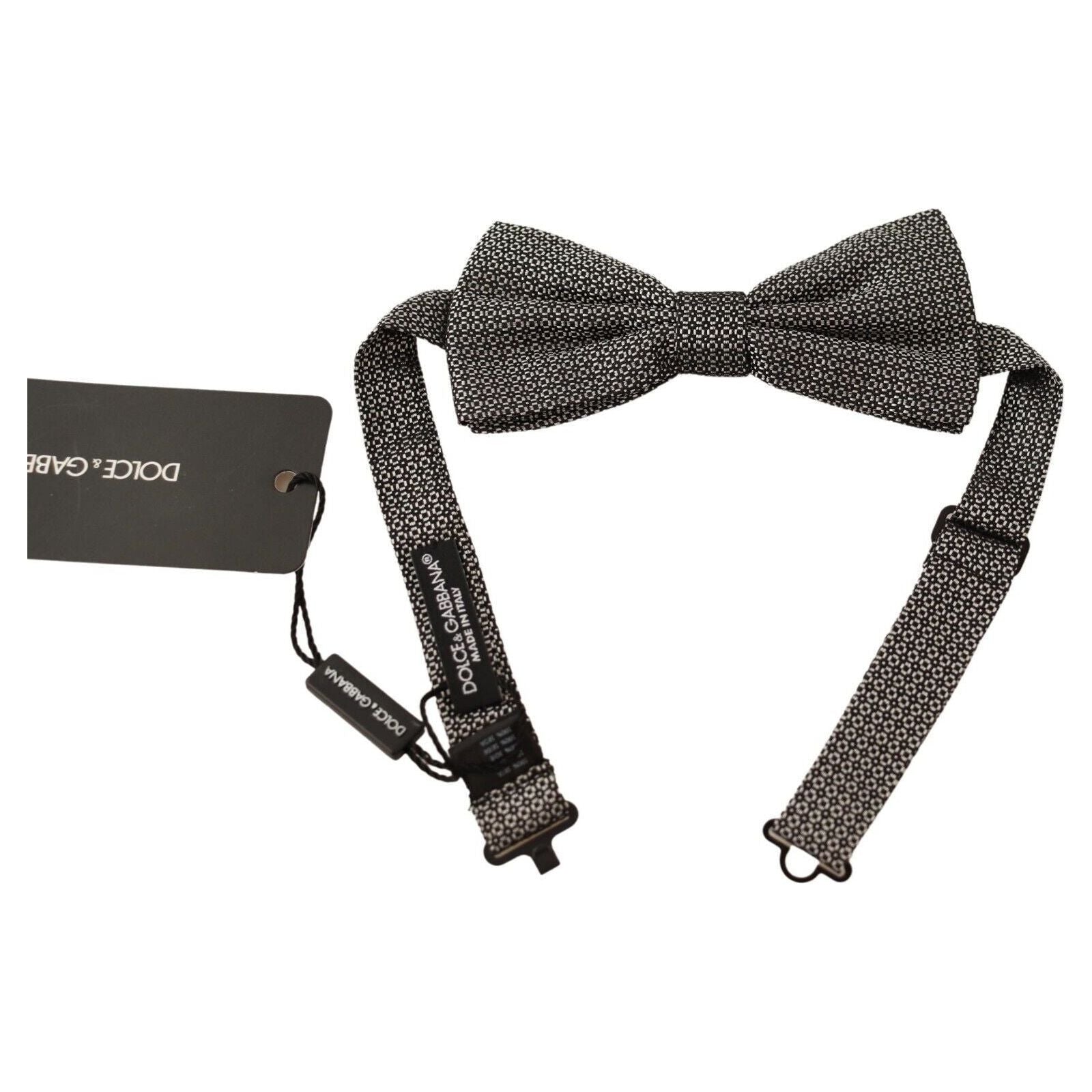 Dolce & Gabbana Multicolor Silk Bow Tie Accessory