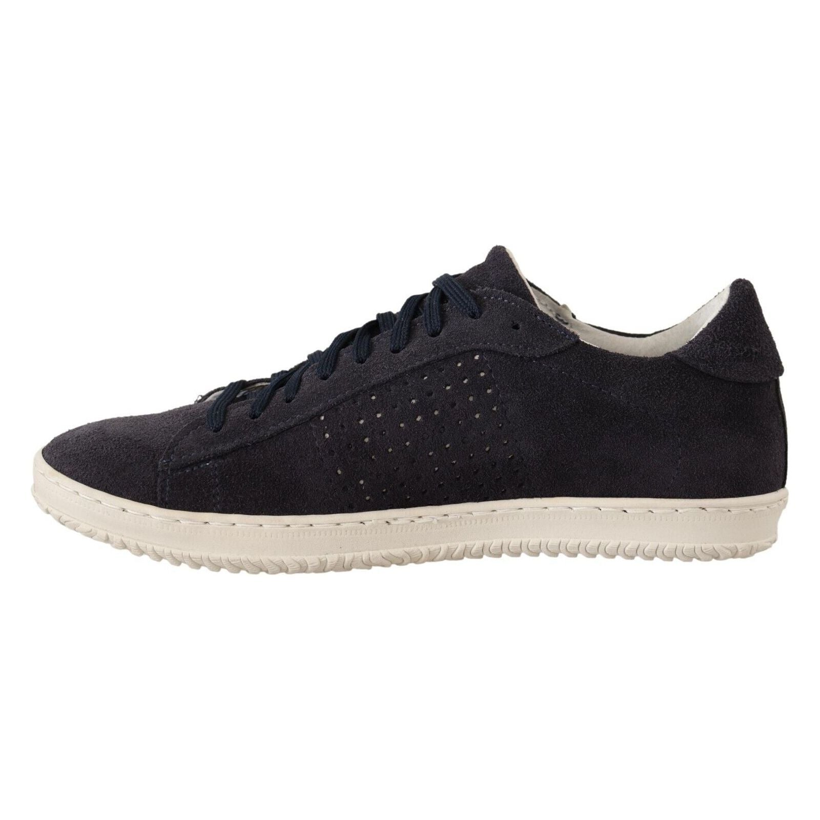 La Scarpa Italiana Black Suede Low Top Sneakers