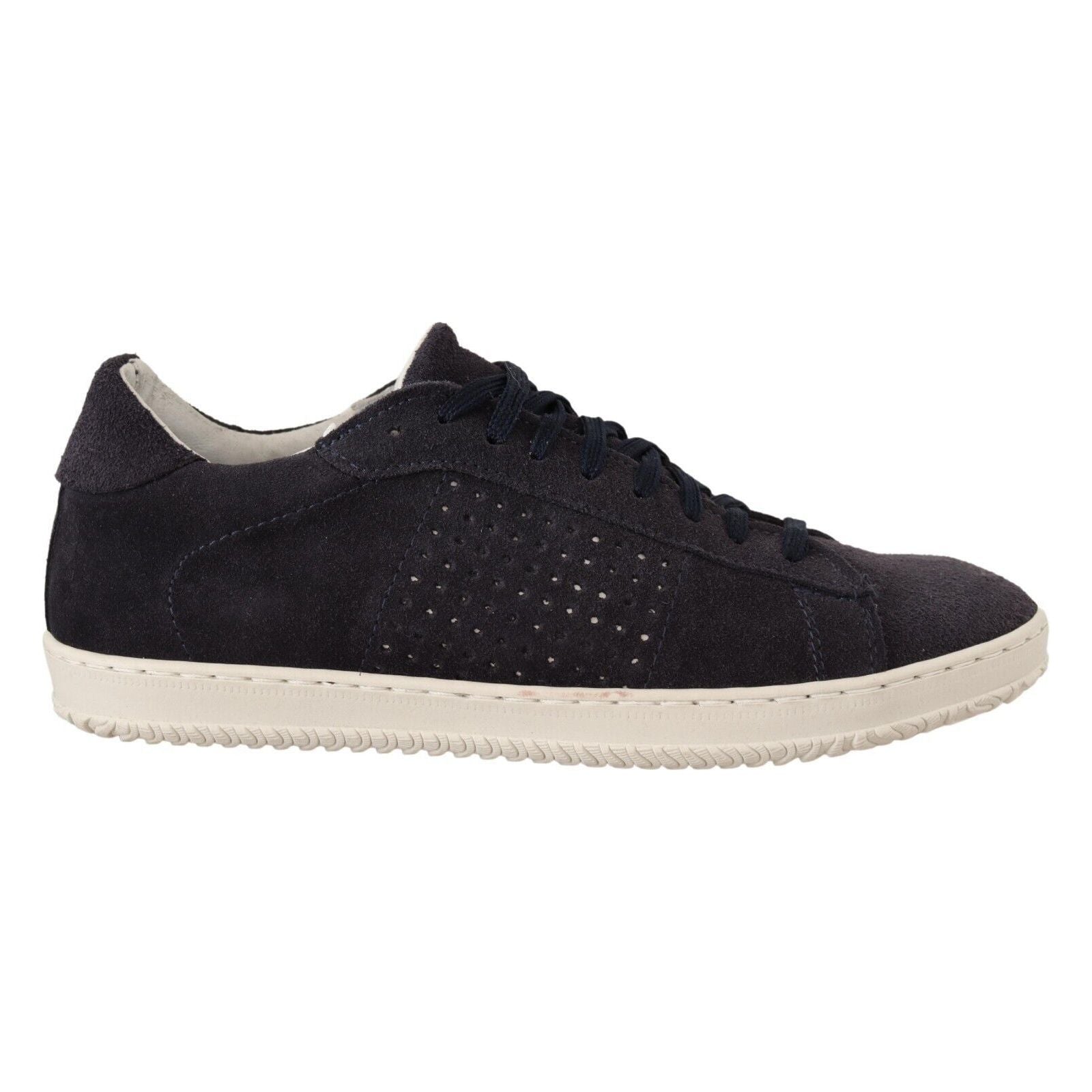 La Scarpa Italiana Black Suede Low Top Sneakers