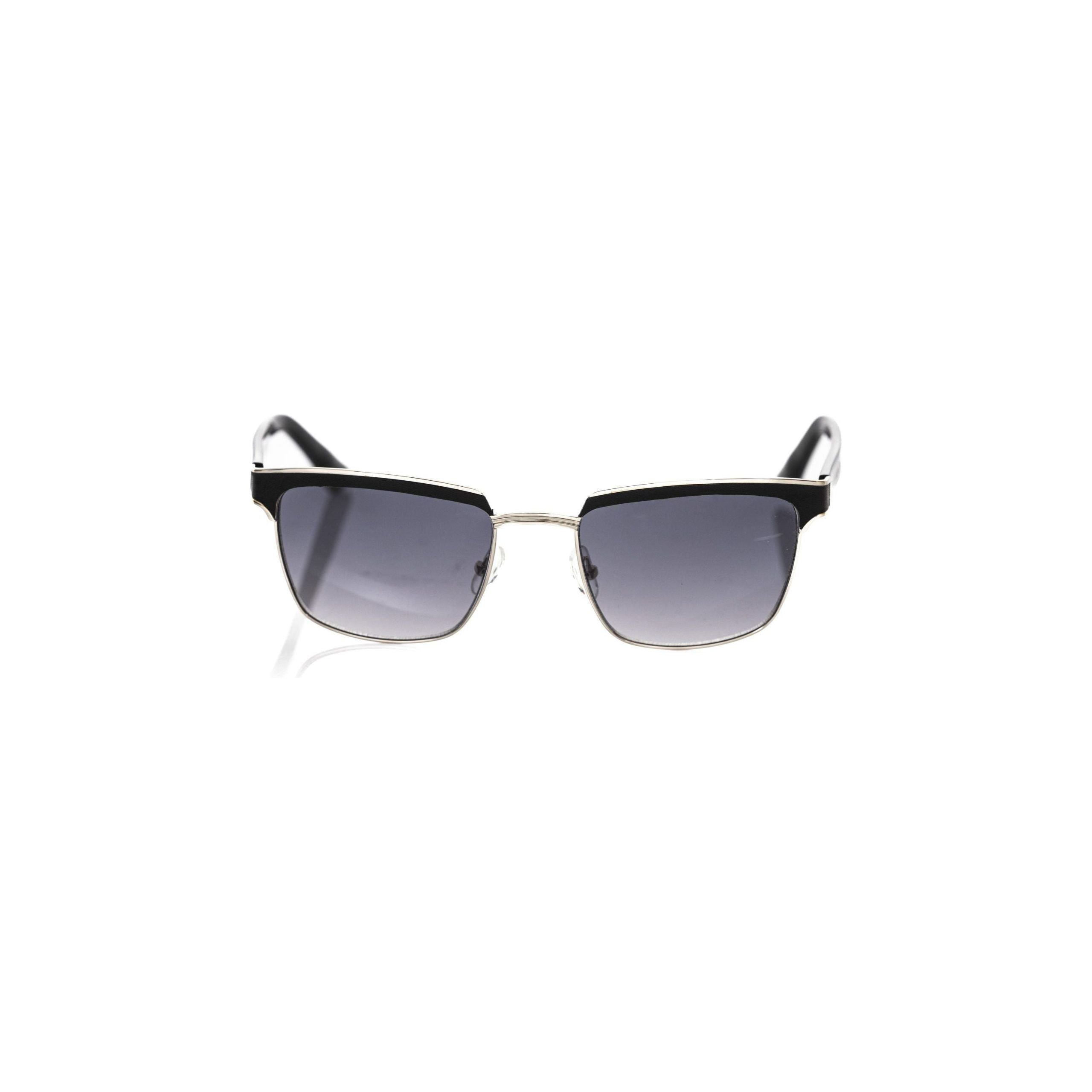 Frankie Morello Black Metallic Fiber Sunglass - Luxury Style