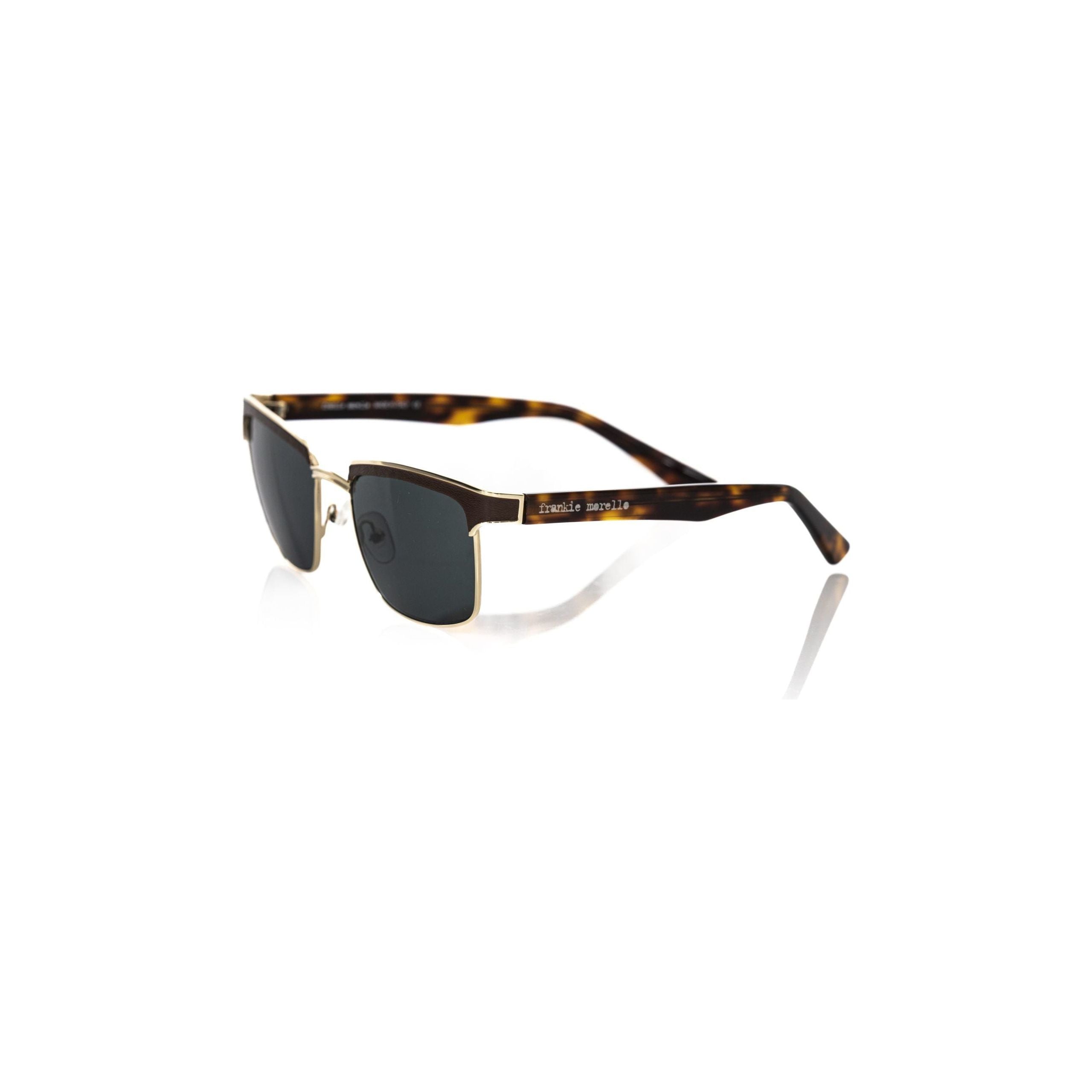 Frankie Morello Brown Metallic Sunglass for Elevated Style