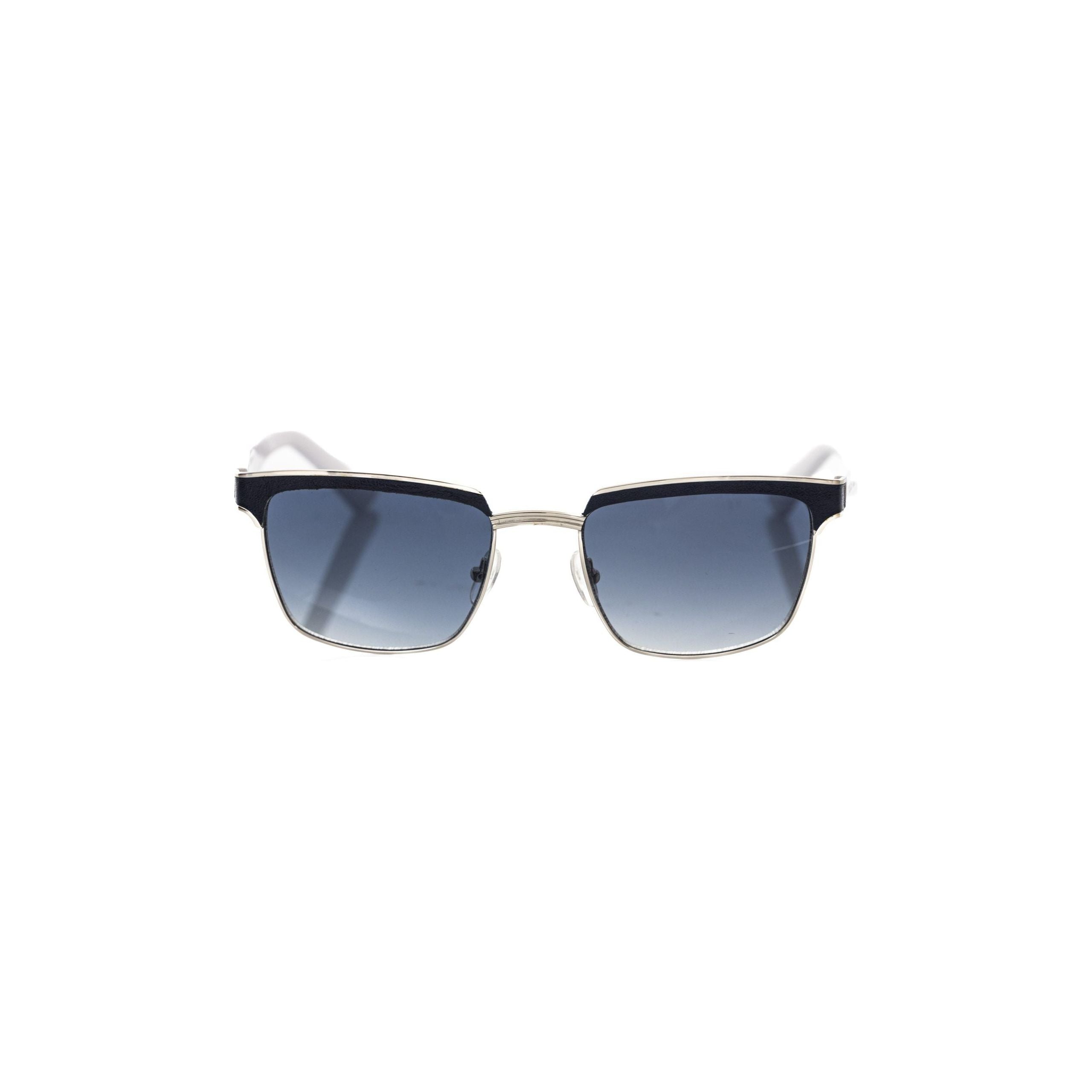 Frankie Morello Black Metallic Fiber Sunglass