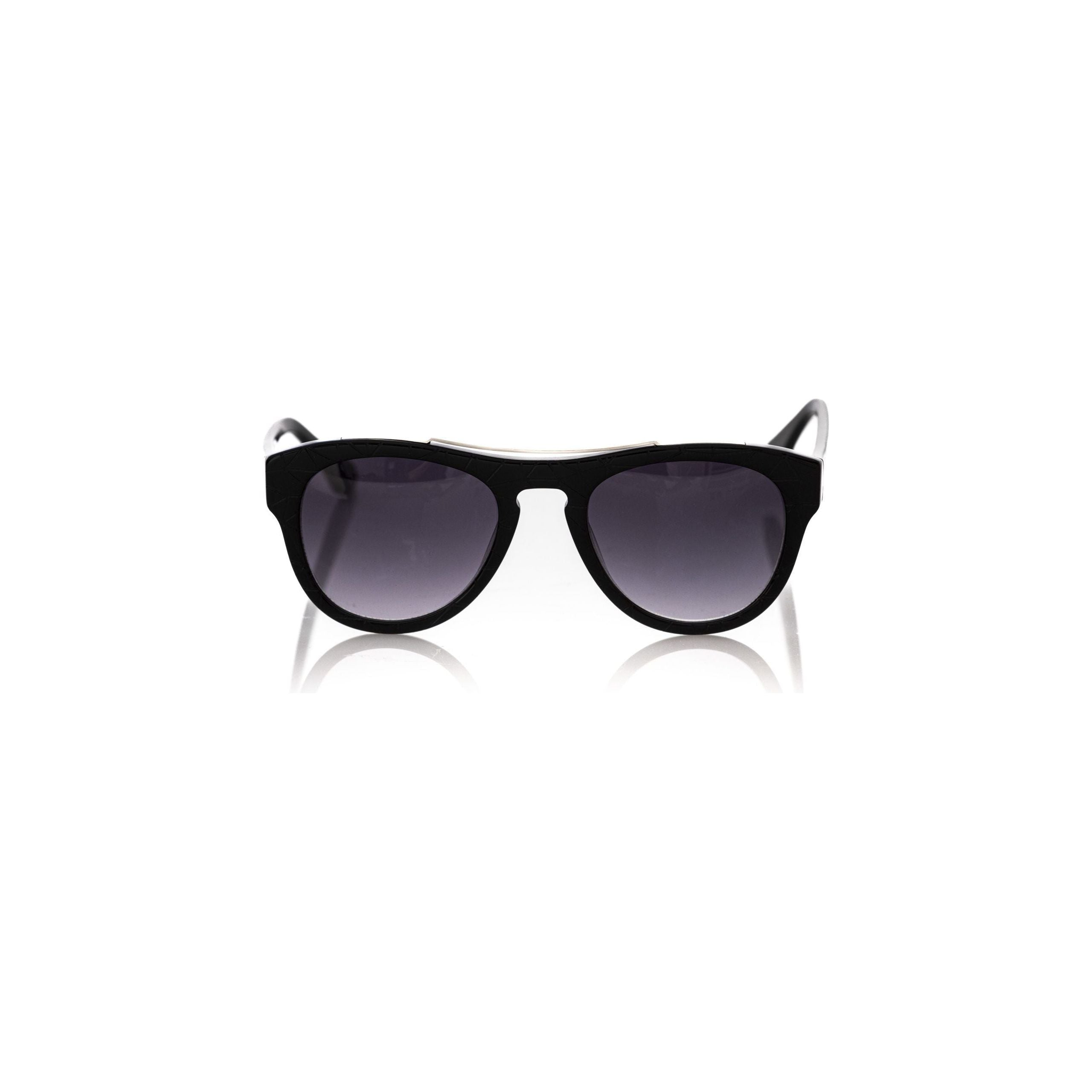 Frankie Morello Black Acetate Sunglass for Luxurious Style