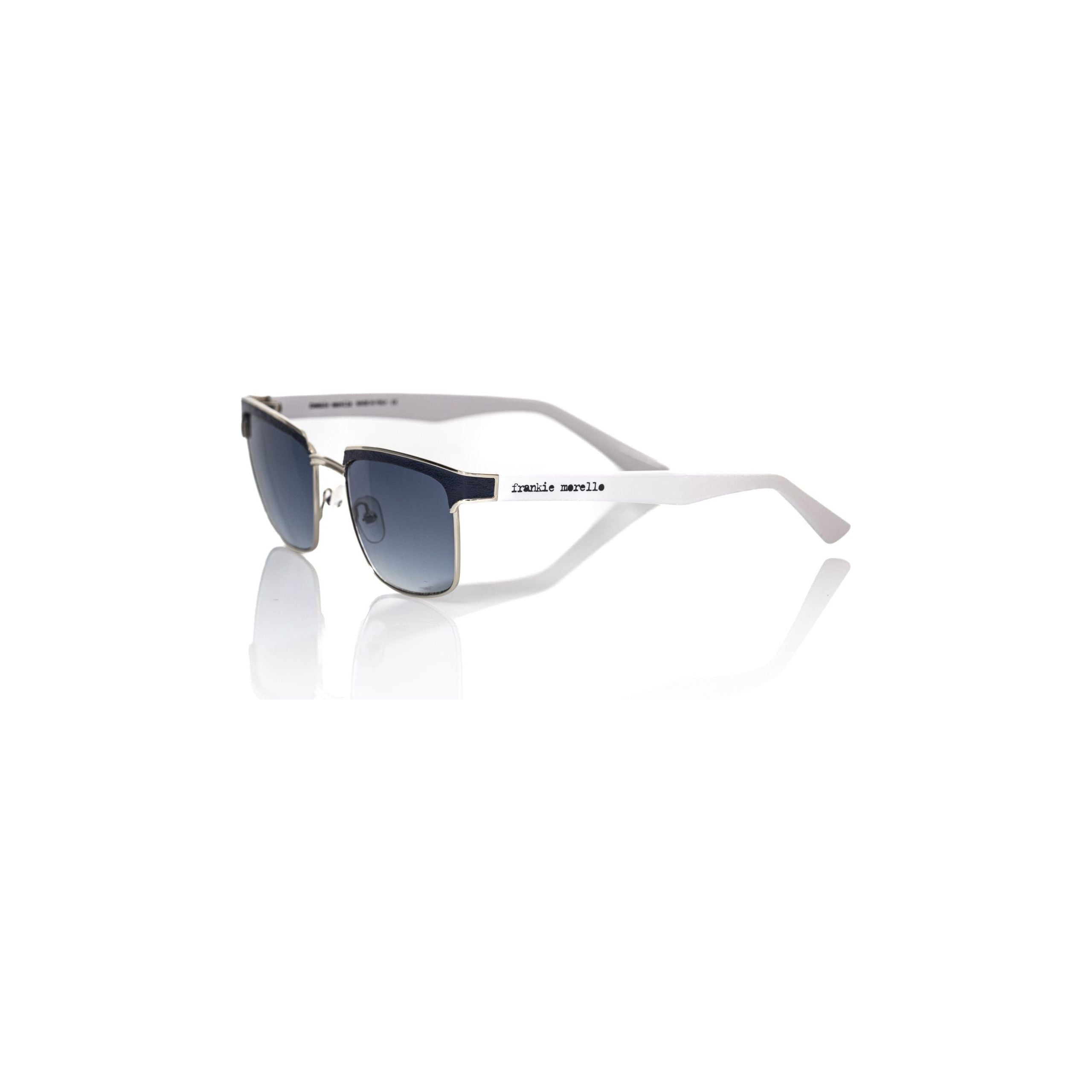 Frankie Morello Black Metallic Fiber Sunglass