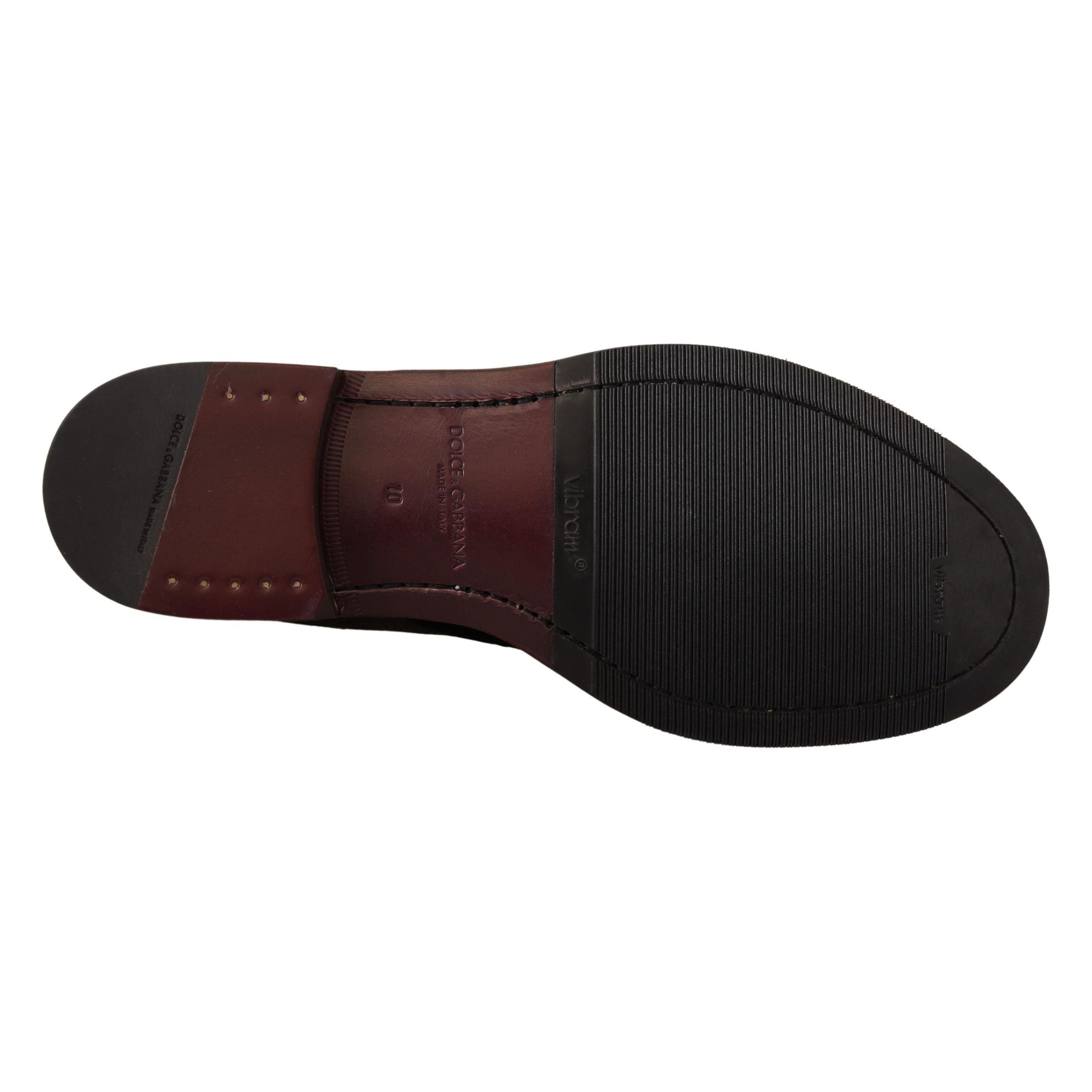 Dolce & Gabbana Black Velvet & Exotic Leather Dress Shoes