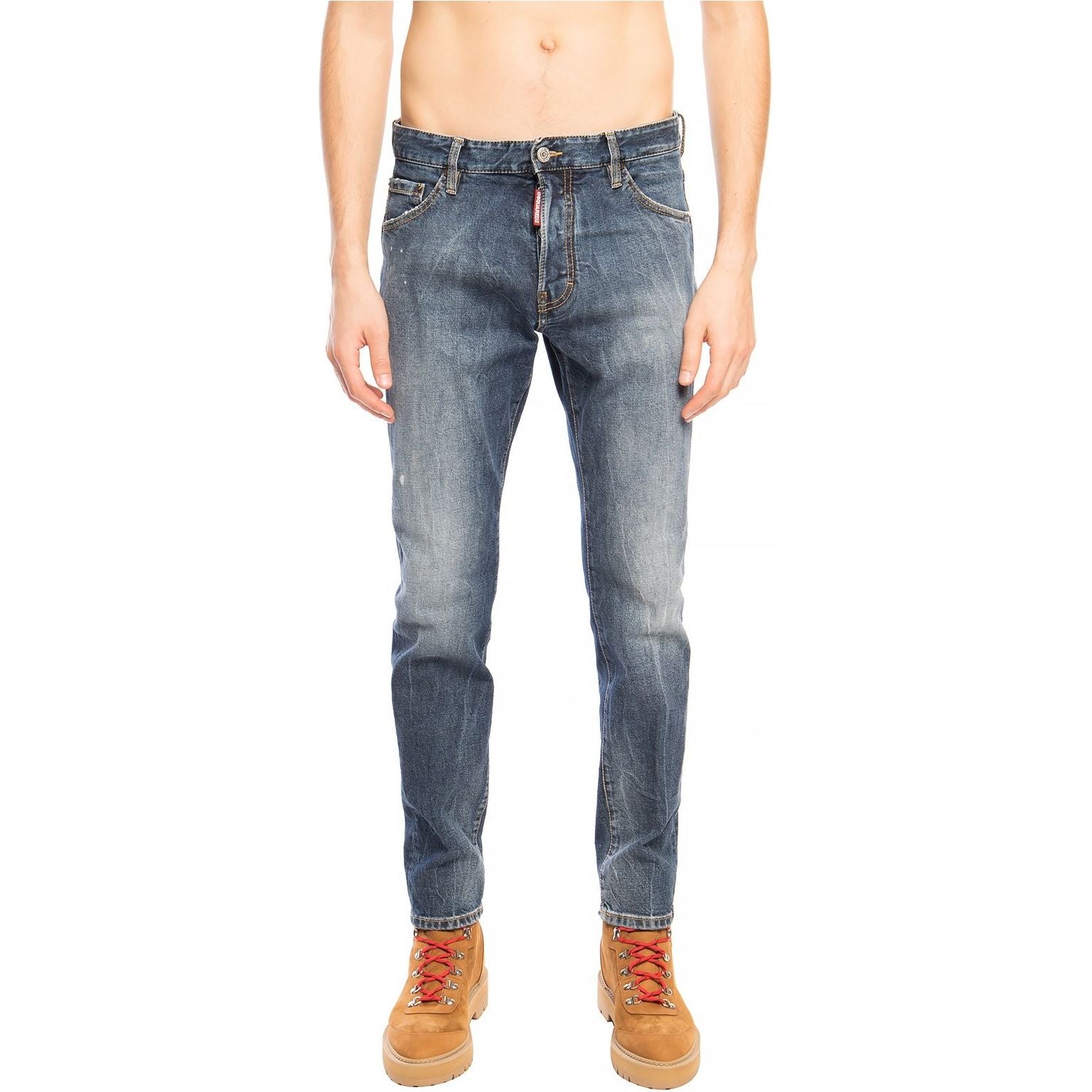 Dsquared² Navy Denim Distressed 'Cool Guy Jean' Pants