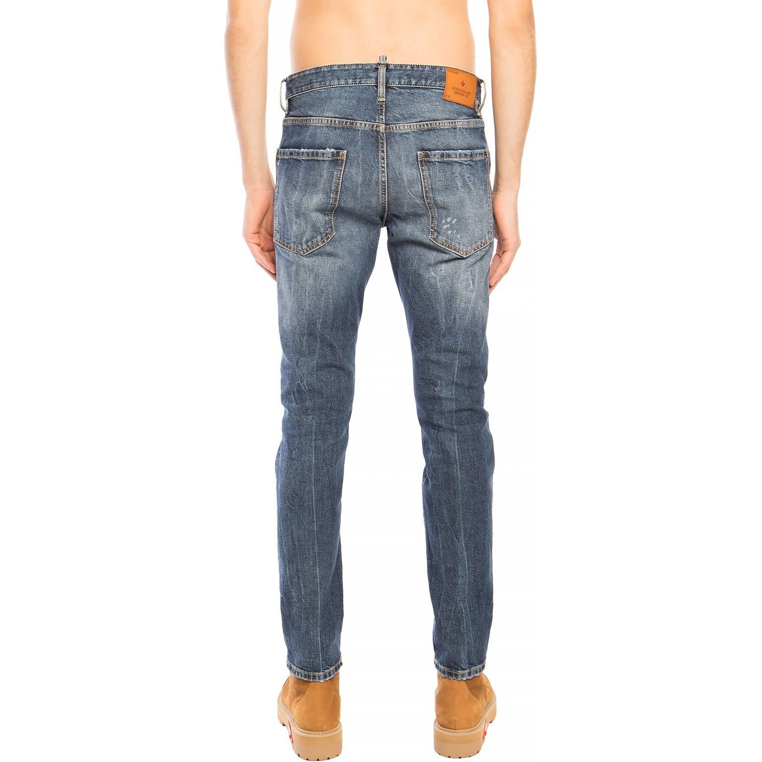 Dsquared² Navy Denim Distressed 'Cool Guy Jean' Pants