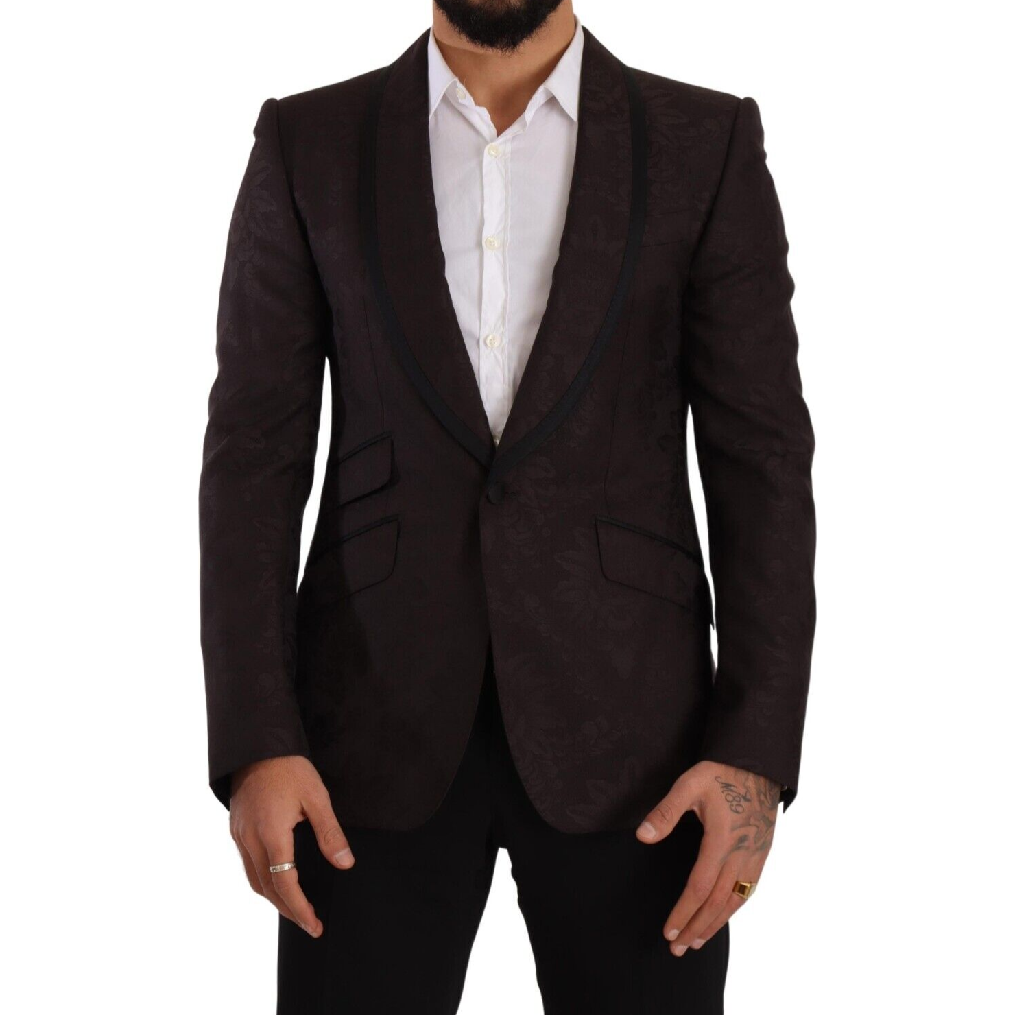 Dolce & Gabbana Navy Virgin Wool Single-Breasted Blazer