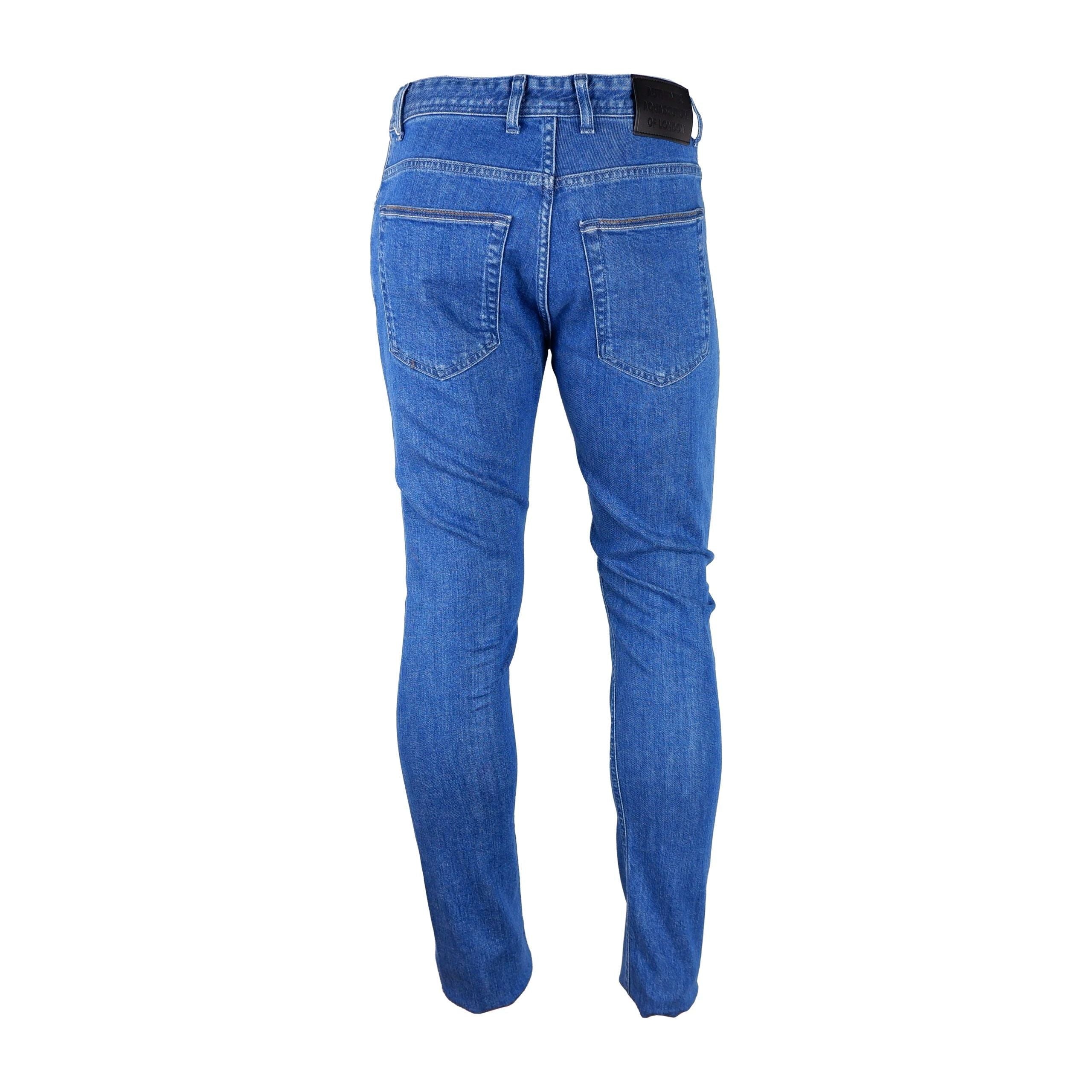 Aquascutum Light Blue Cotton Jeans for Effortless Elegance