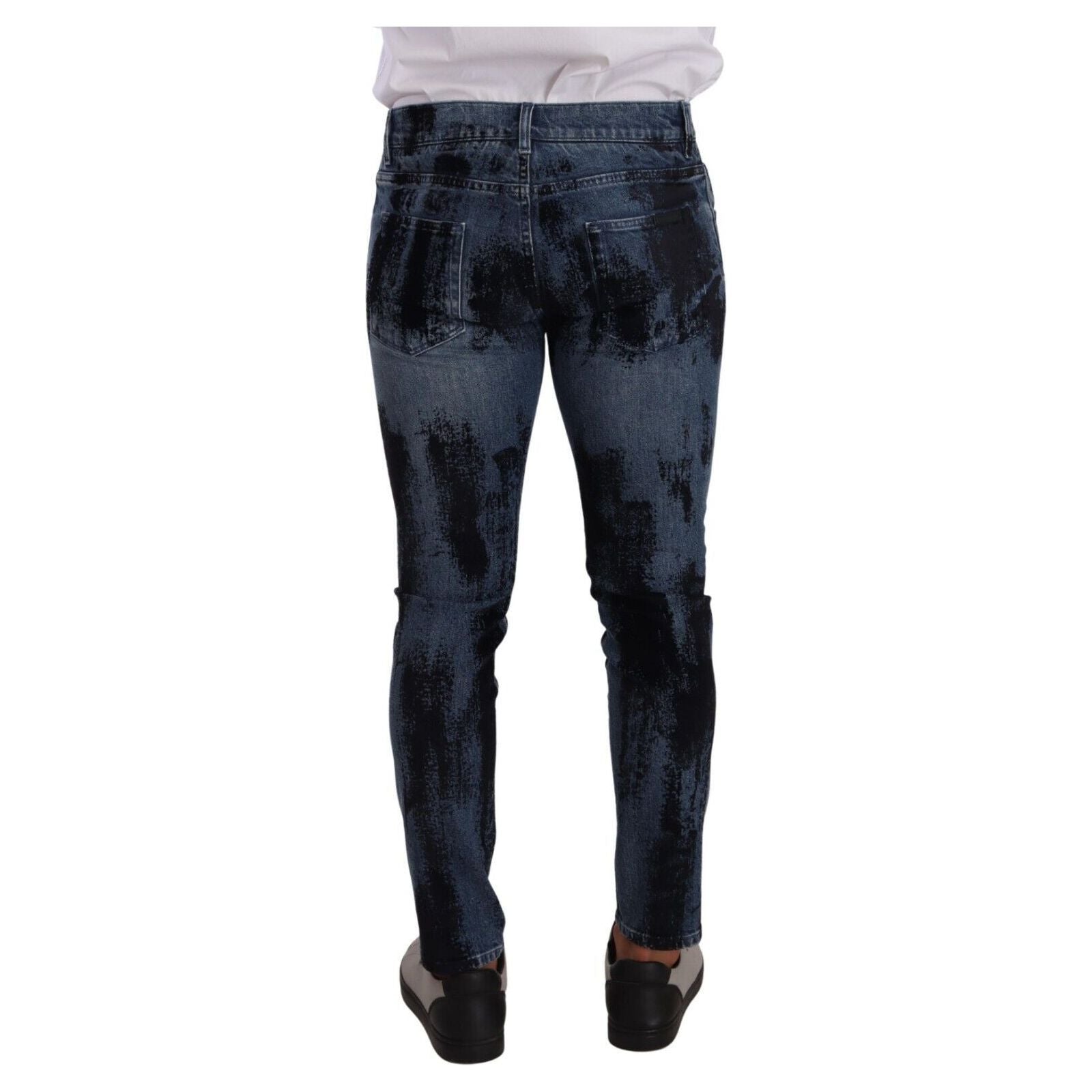 Dolce & Gabbana Blue Stretch Denim Skinny Jeans