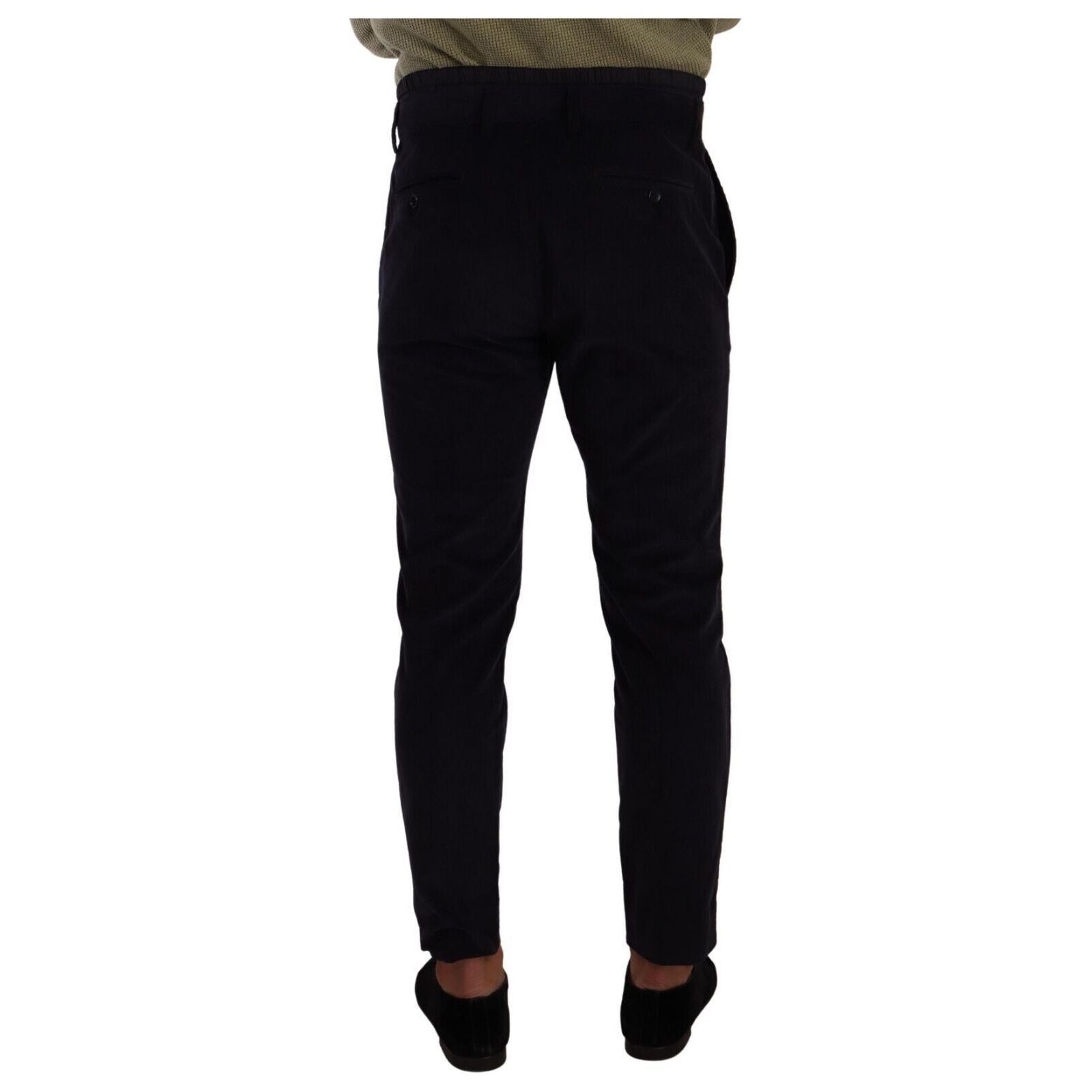 Dolce & Gabbana Dark Blue Luxe Corduroy Pants