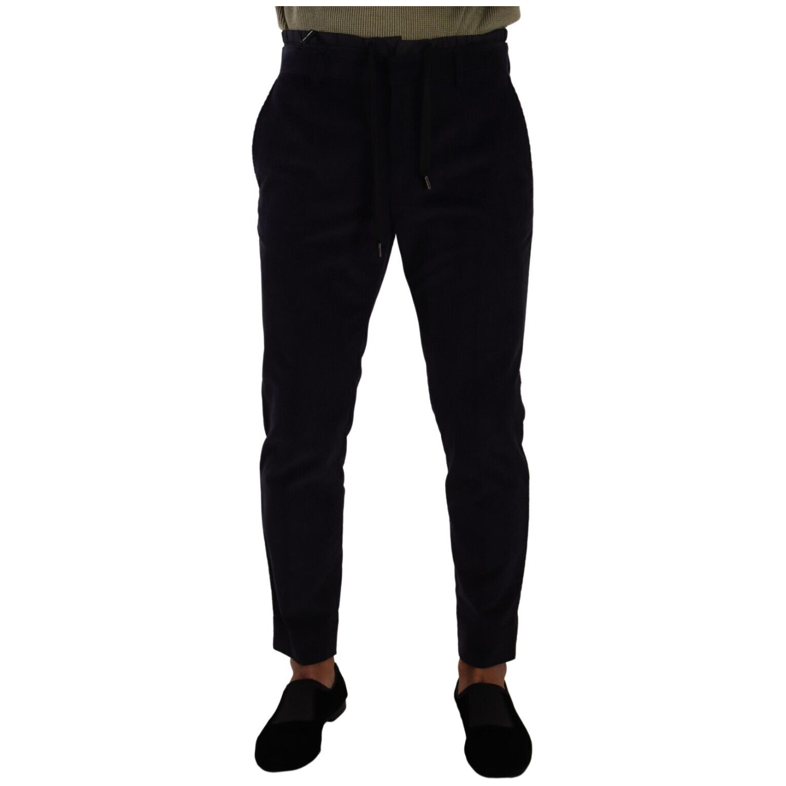 Dolce & Gabbana Dark Blue Luxe Corduroy Pants
