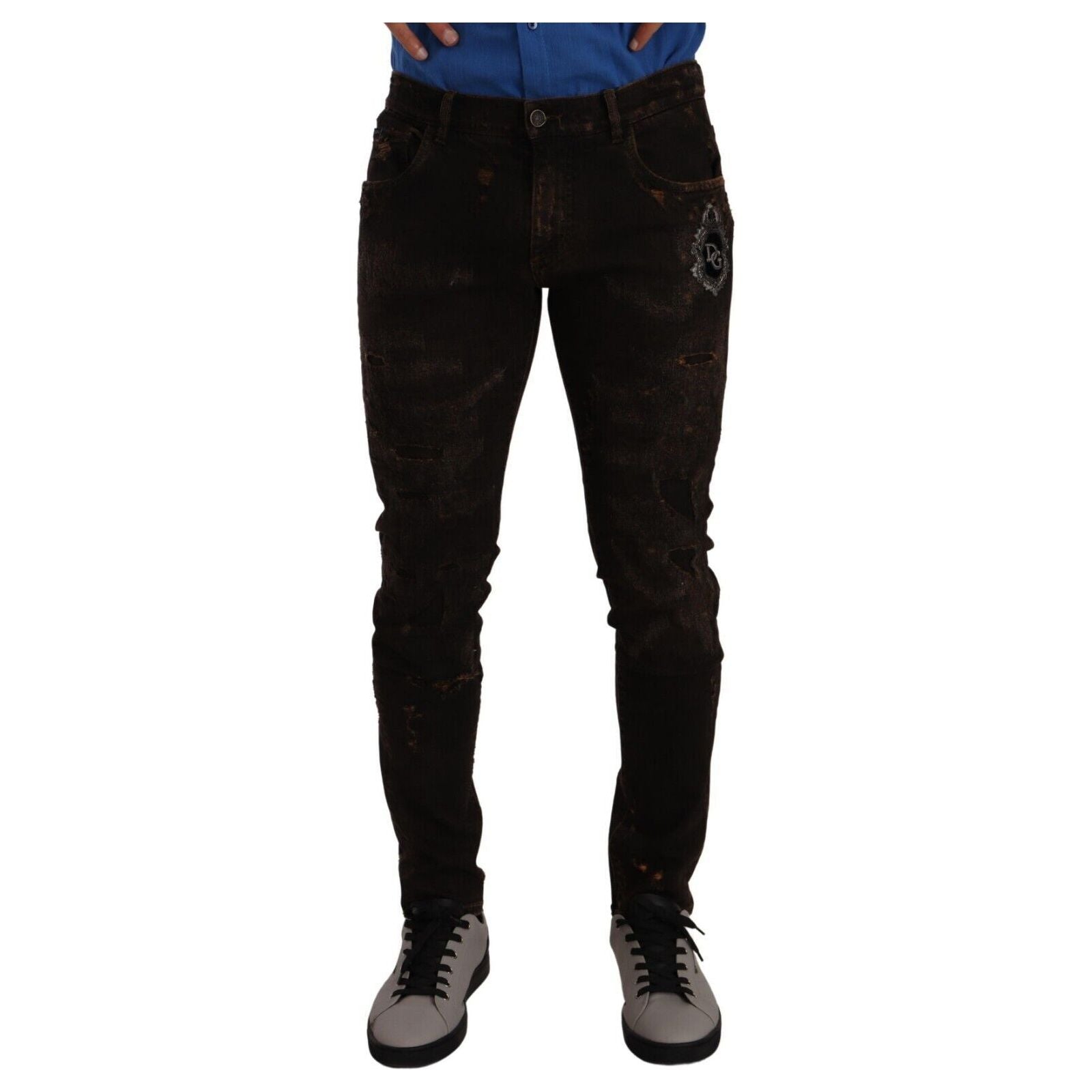 Dolce & Gabbana Blue Cotton Denim Elegance Jeans