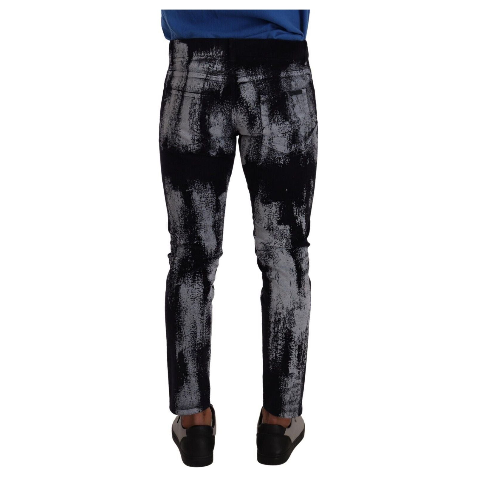 Dolce & Gabbana Blue Cotton Stretch Skinny Jeans