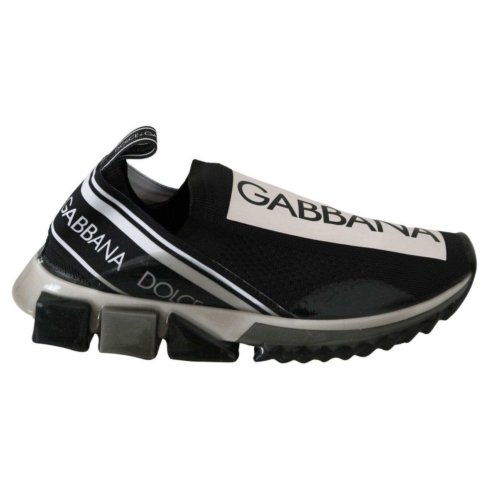 Dolce & Gabbana Black Leather Casual Sport Sneakers Elegance