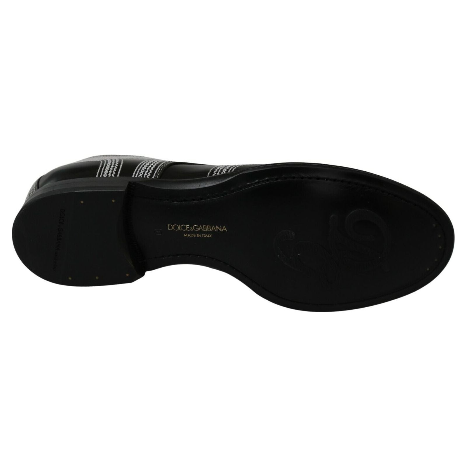 Dolce & Gabbana Black Leather Derby Shoes