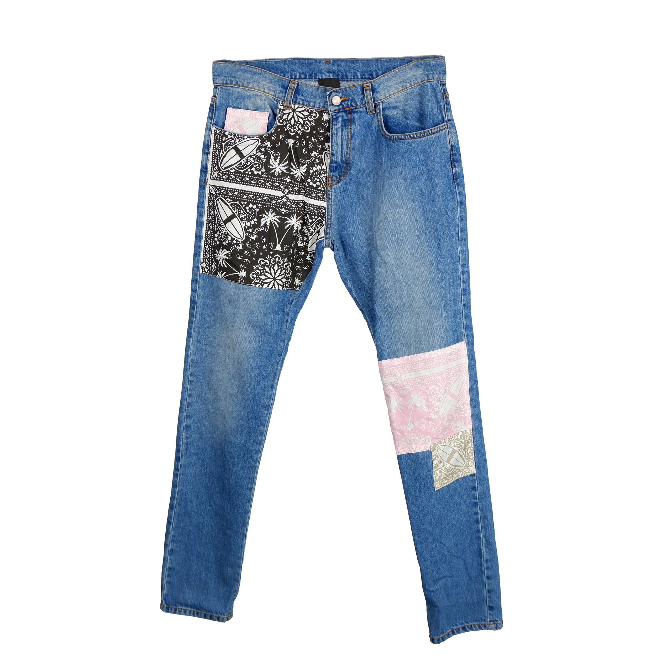 Comme Des Fuckdown Blue Cotton Jeans for Elevated Style