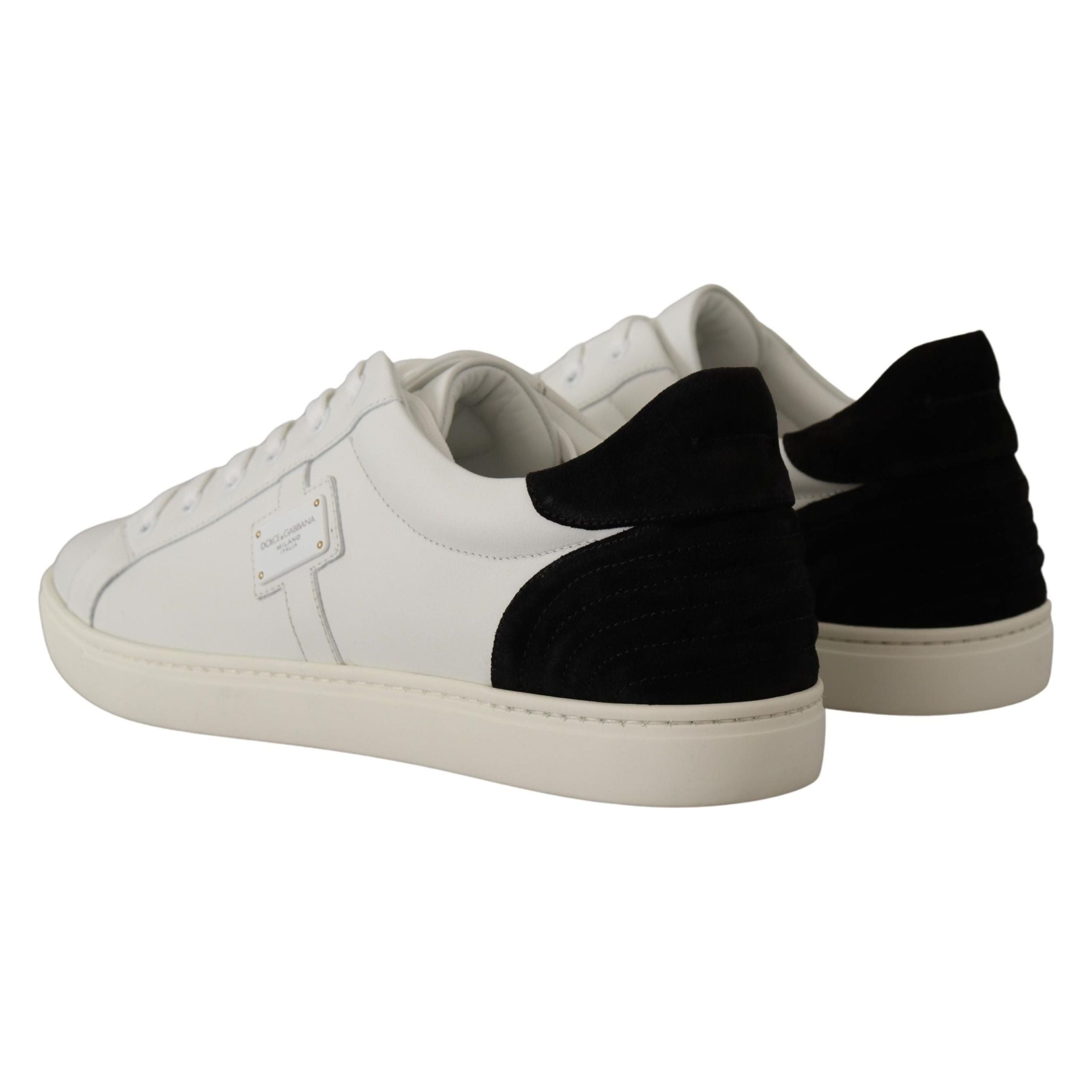 Dolce & Gabbana White Leather Sneakers - Luxury Footwear