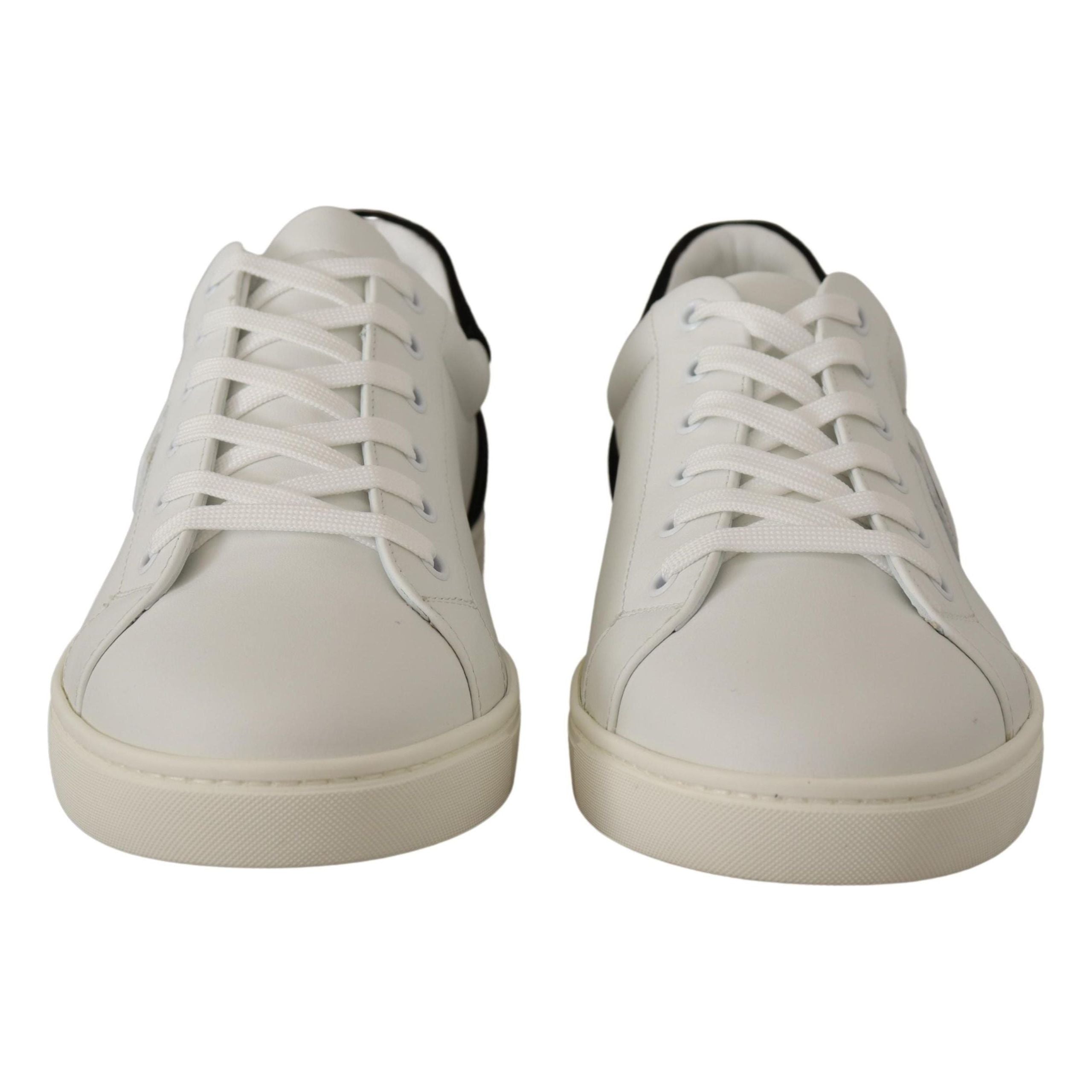 Dolce & Gabbana White Leather Sneakers - Luxury Footwear