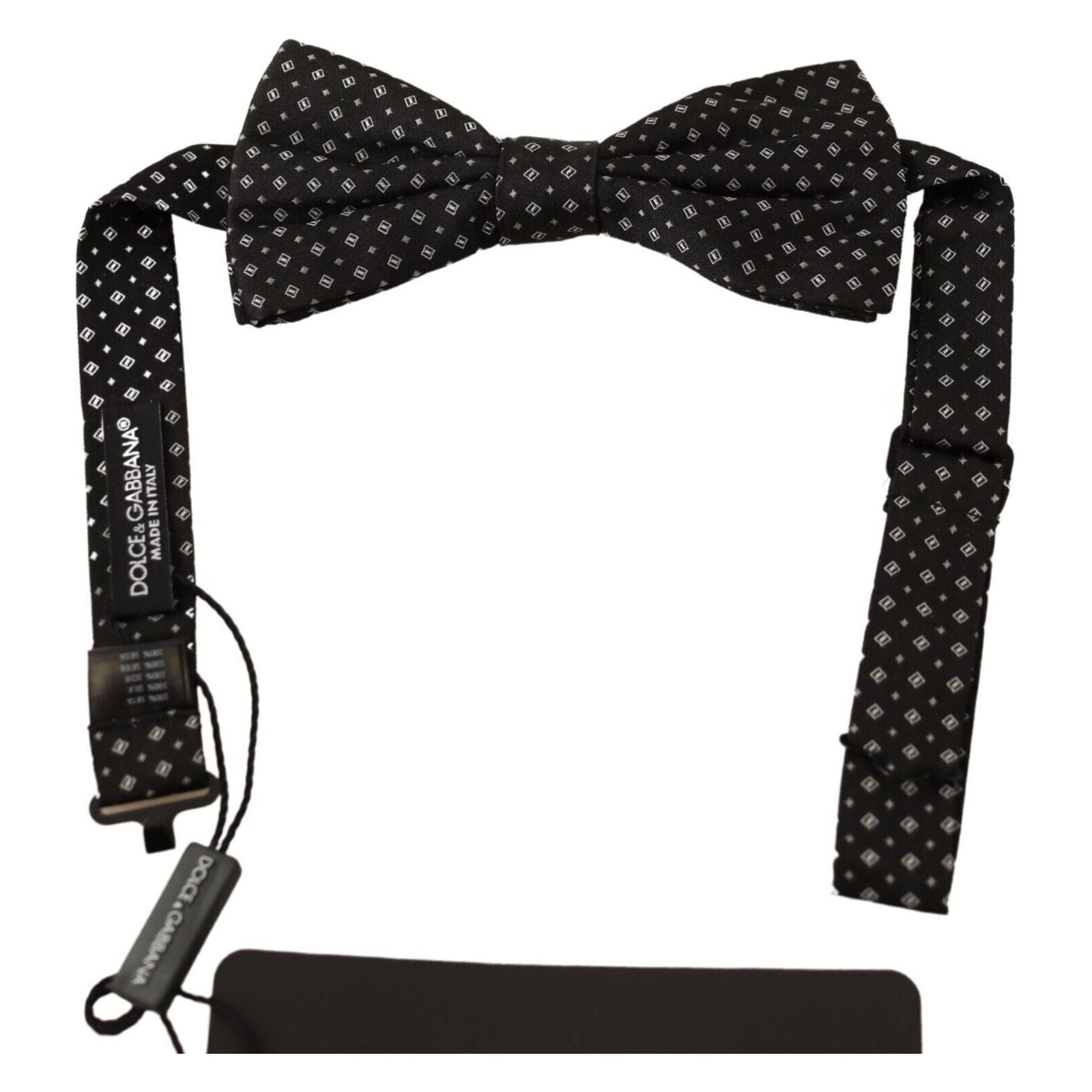 Dolce & Gabbana Black Silk Fantasy Bow Tie