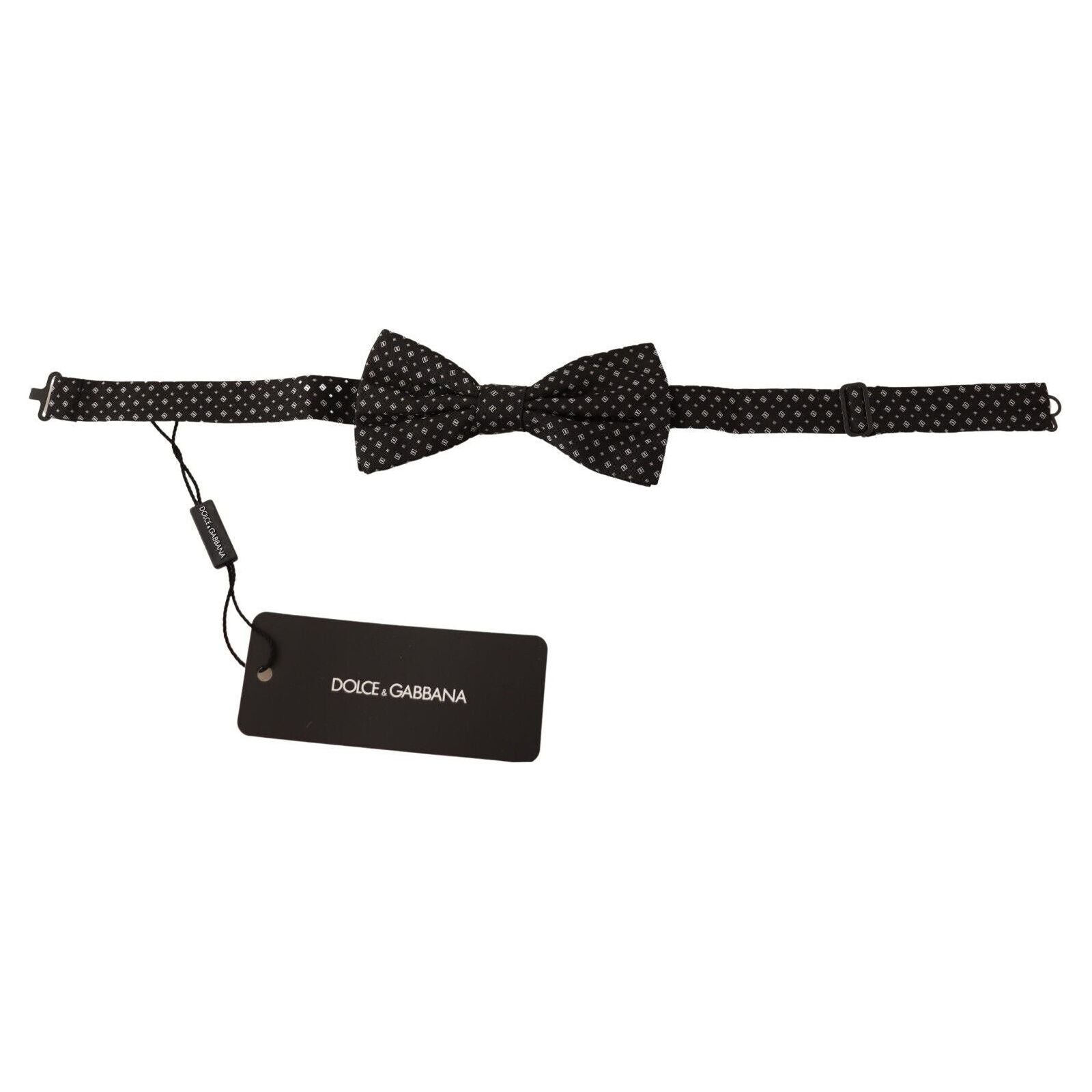 Dolce & Gabbana Black Silk Fantasy Bow Tie