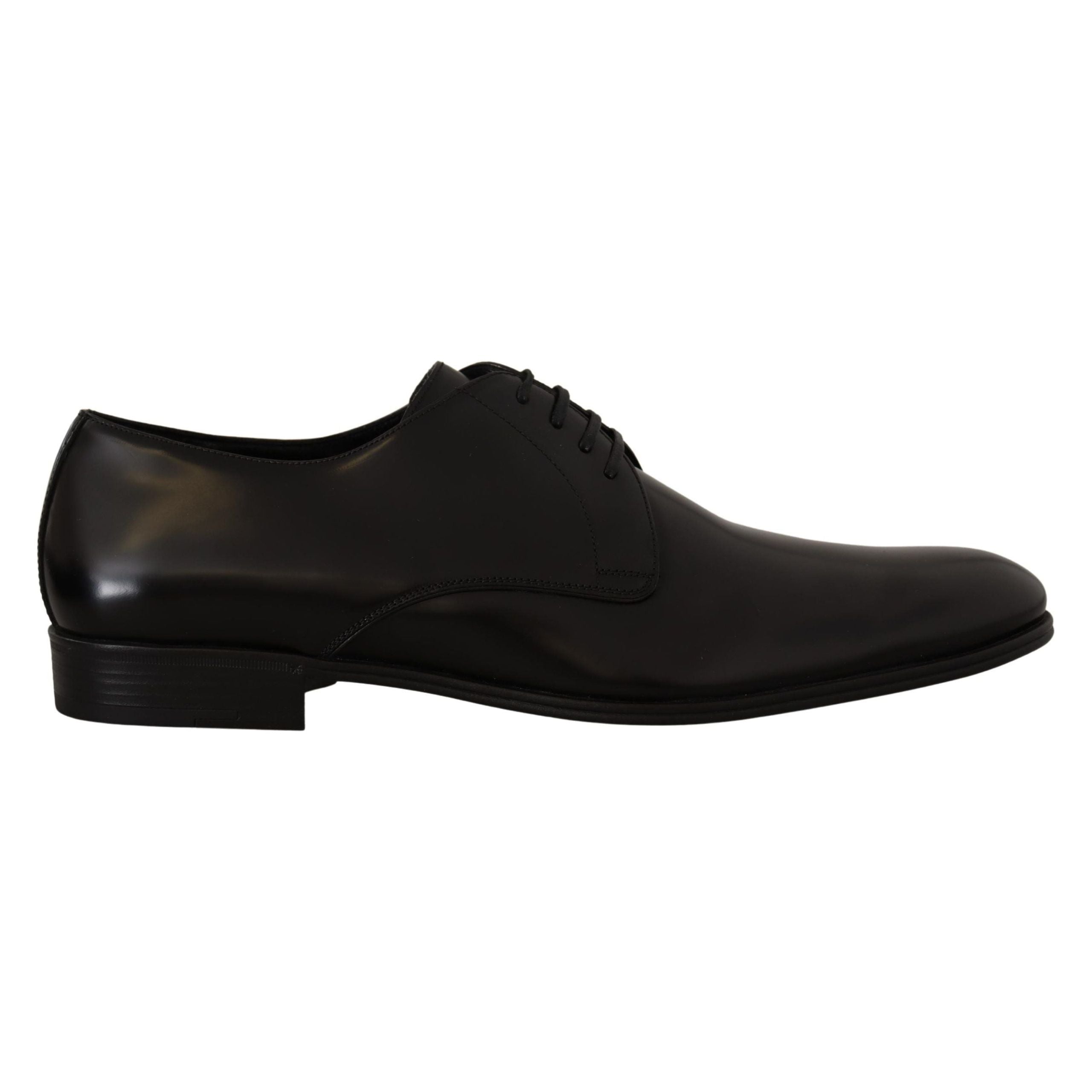 Dolce & Gabbana Black Leather Derby Shoes Excellence
