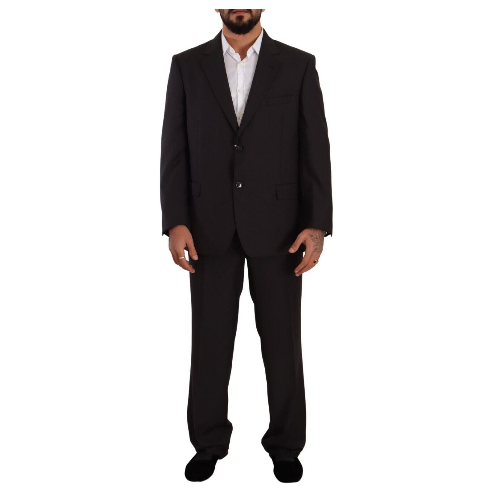Domenico Tagliente Grey Wool Two-Piece Suit Collection