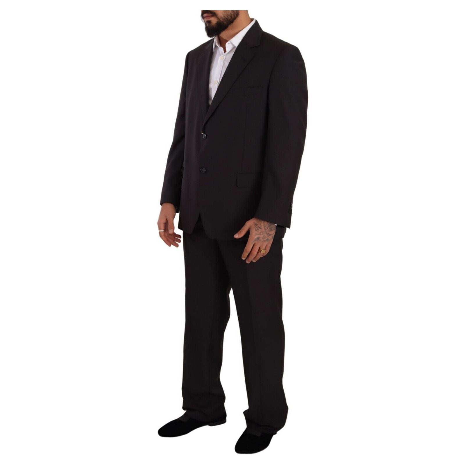 Domenico Tagliente Grey Wool Two-Piece Suit Collection