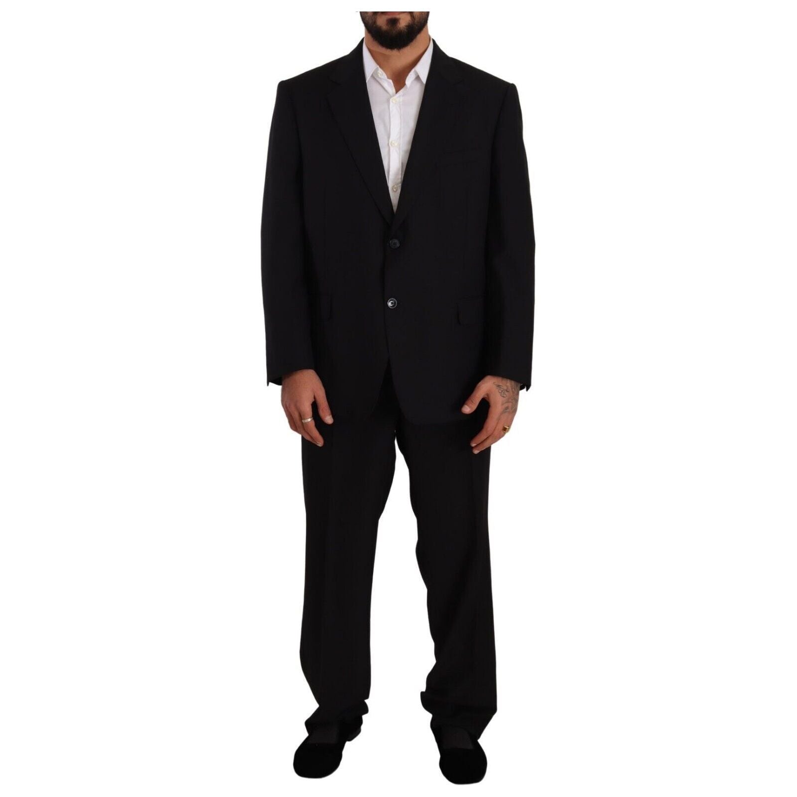 Domenico Tagliente Grey Wool Deconstructed Suit