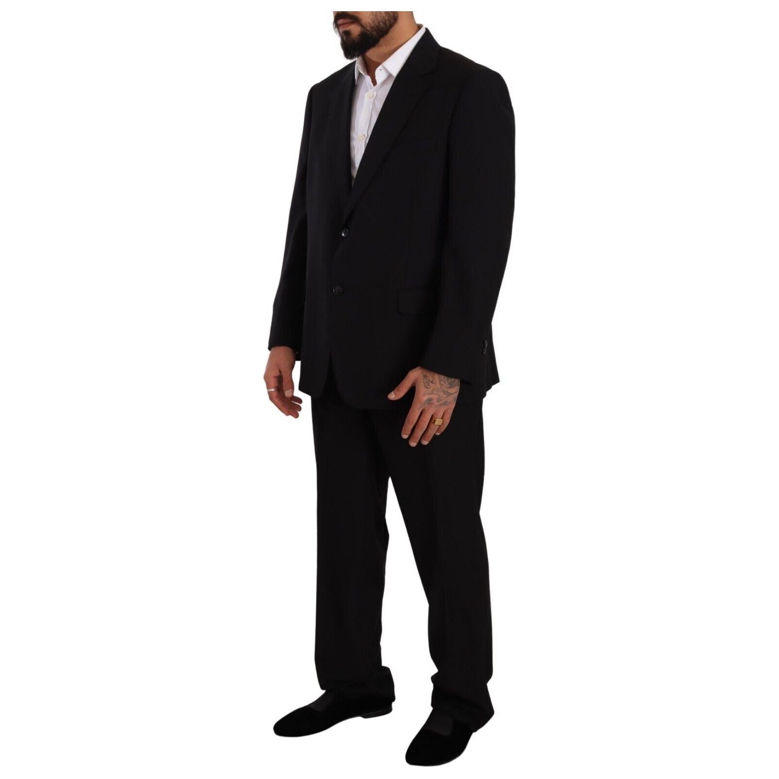 Domenico Tagliente Grey Wool Deconstructed Suit