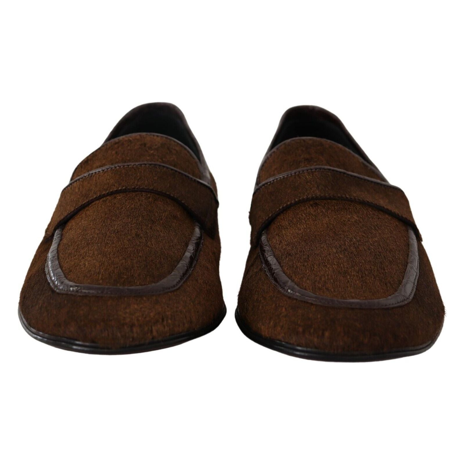 Dolce & Gabbana Green Caimano Leather Loafers