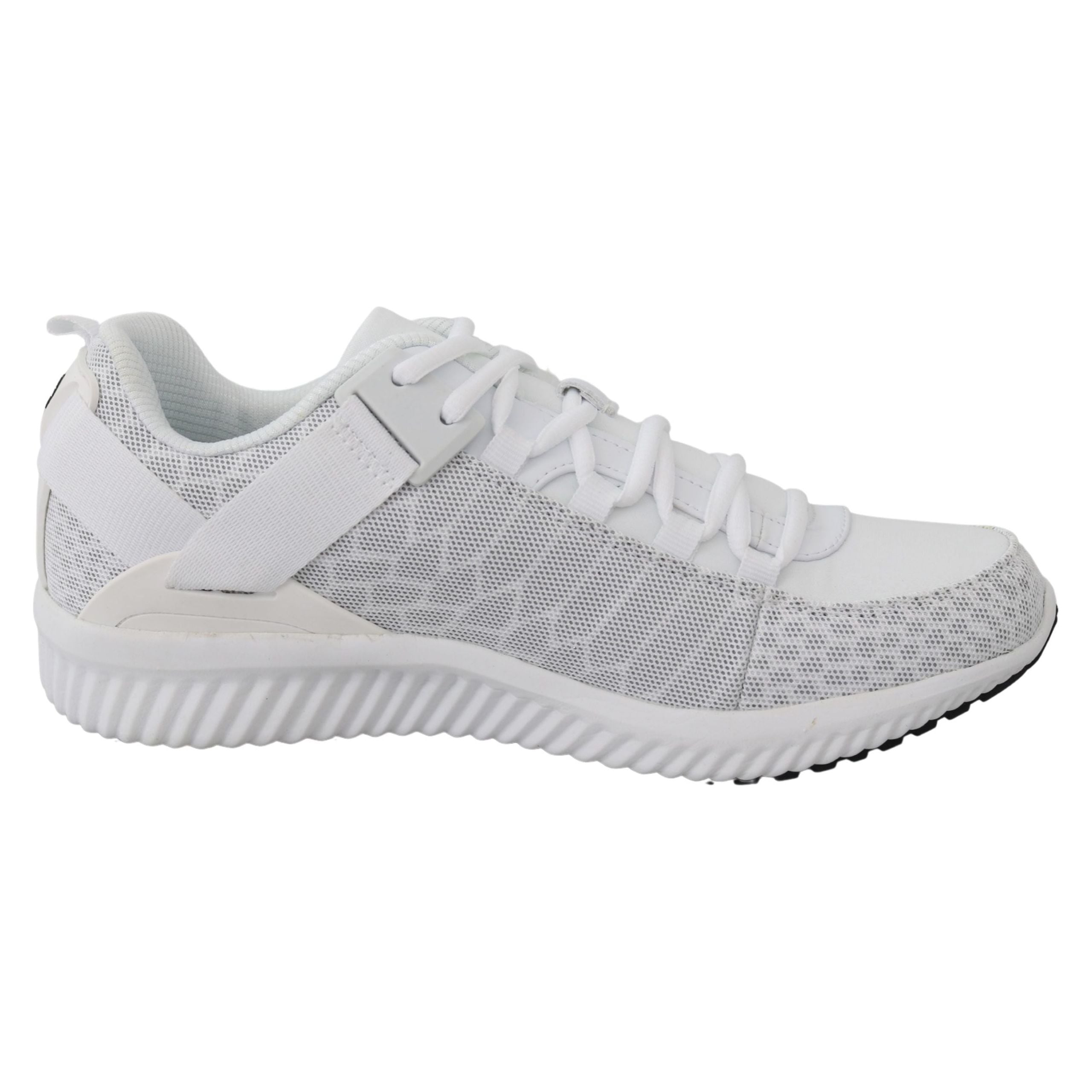 Plein Sport White Leather Sneakers for Elevated Style