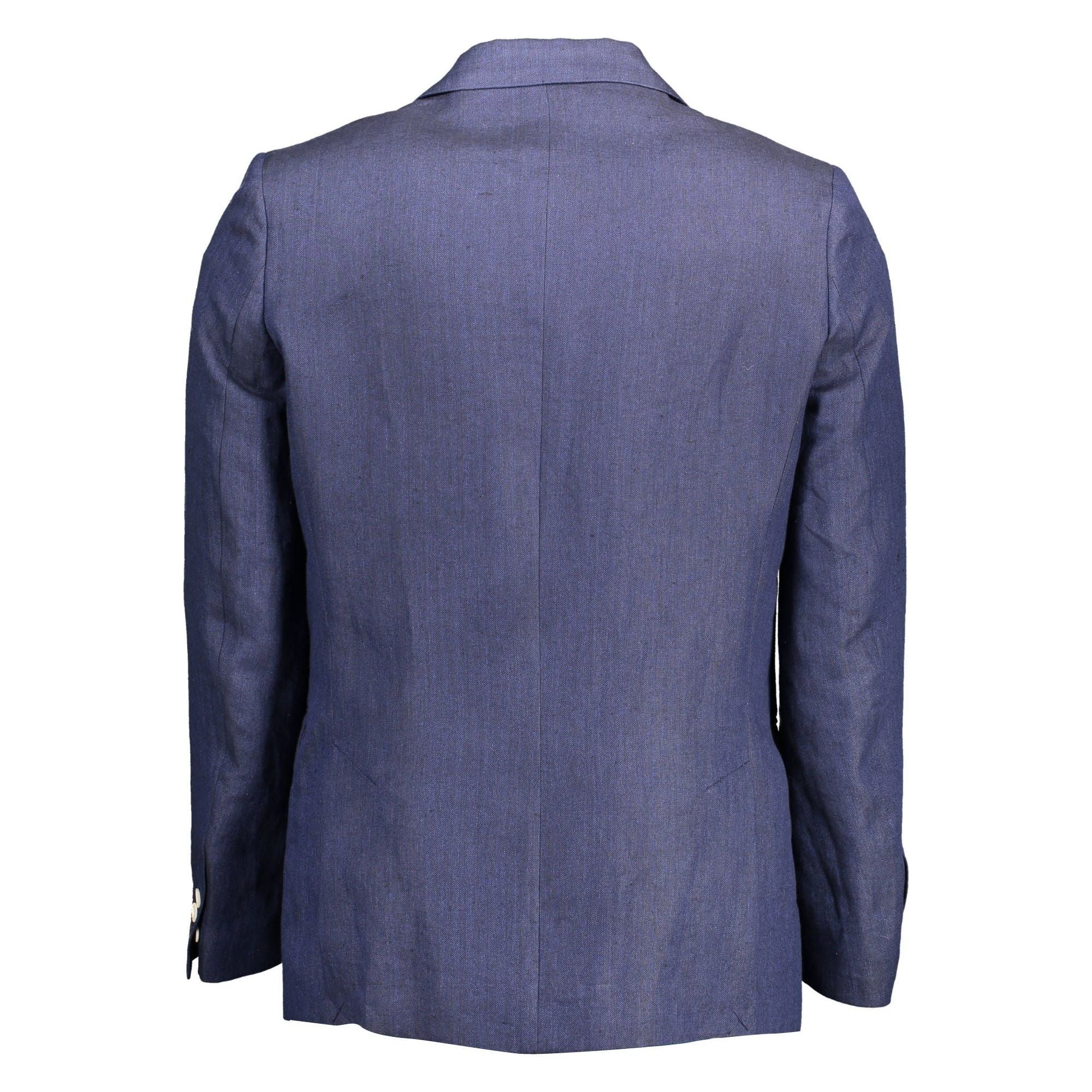 Gant Elegant Blue Linen Classic Jacket for Timeless Style