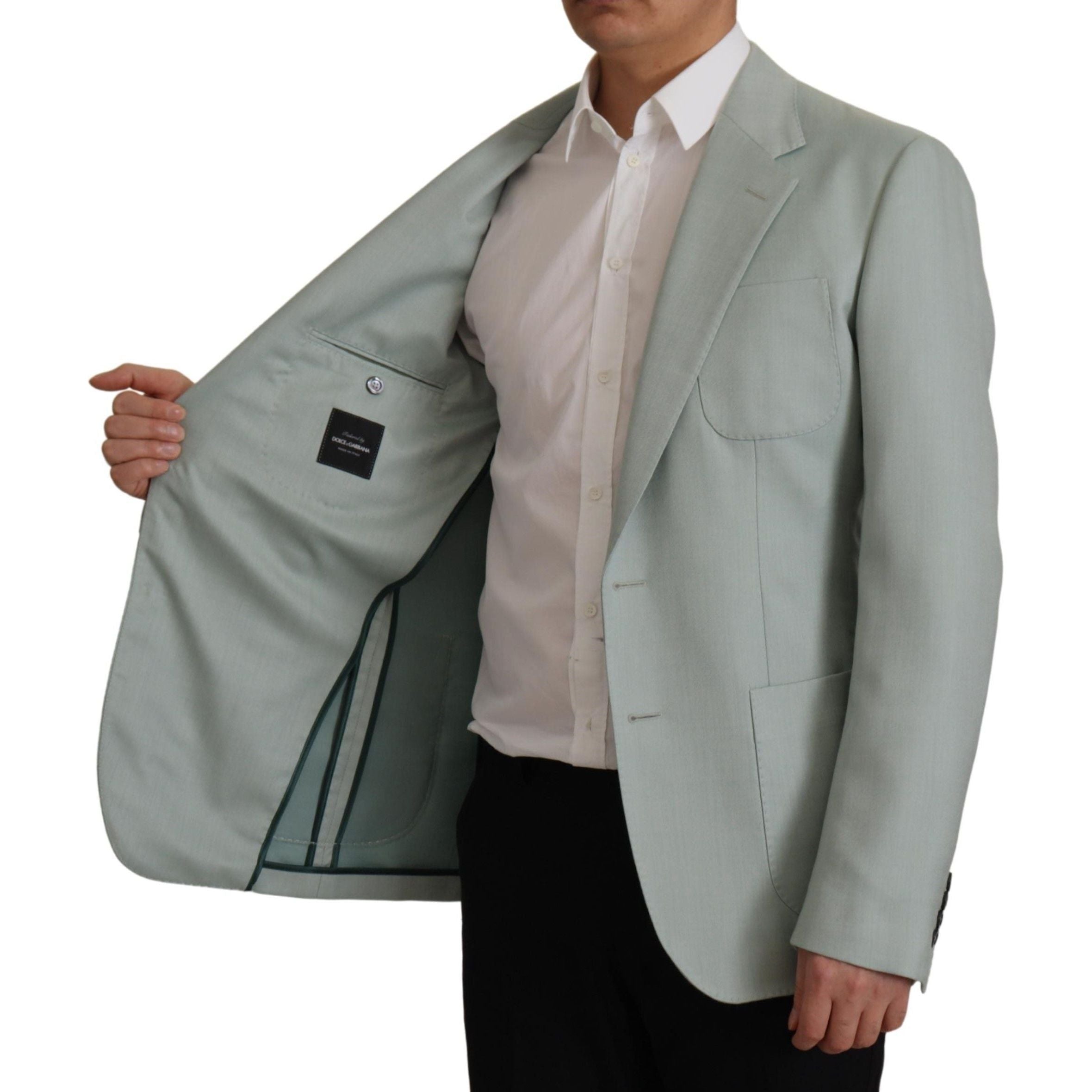 Dolce & Gabbana Navy Cashmere Silk Blazer Jacket