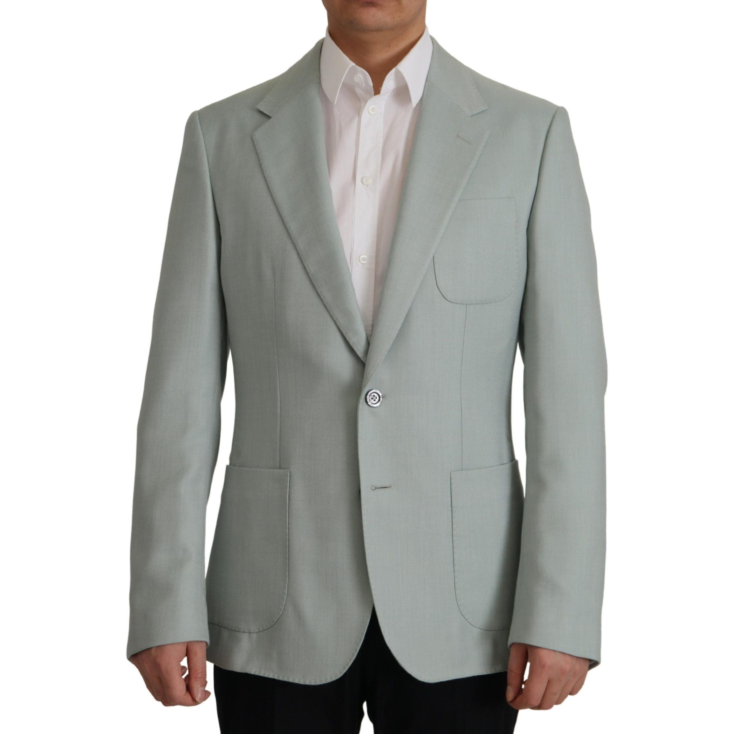 Dolce & Gabbana Navy Cashmere Silk Blazer Jacket