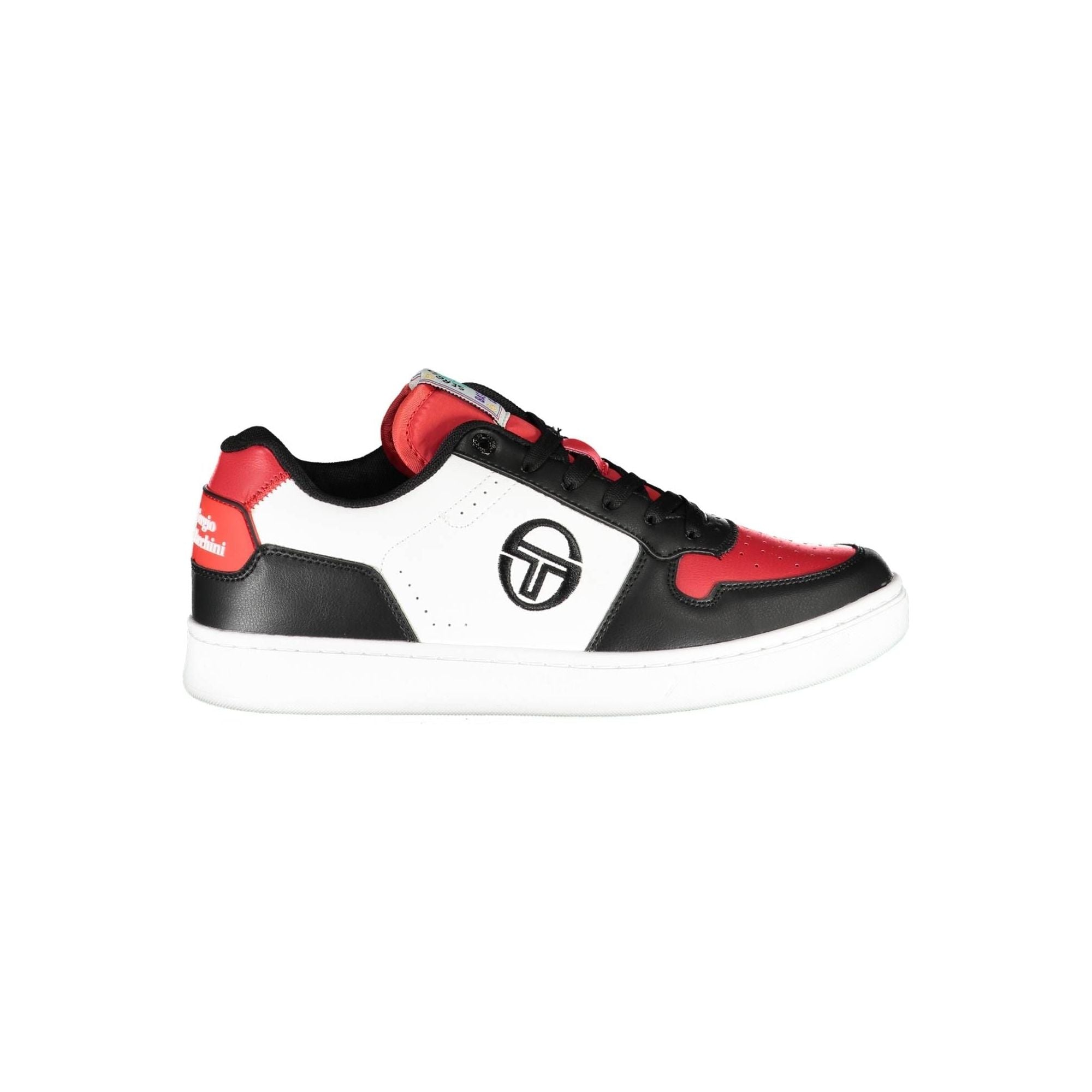 Sergio Tacchini White Leather Lace-Up Sports Sneakers
