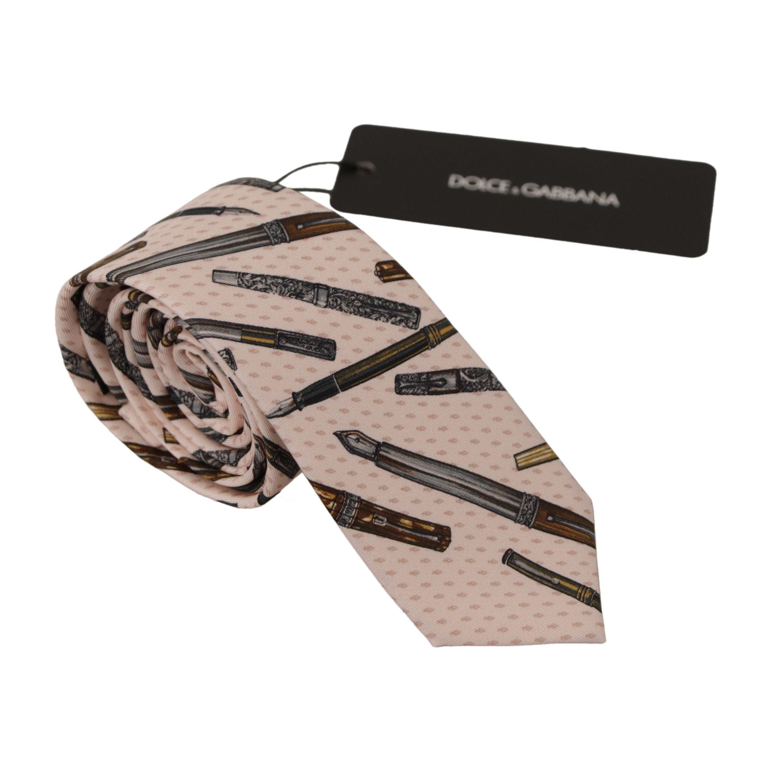 Dolce & Gabbana Navy Silk Bow Tie for Suave Evenings