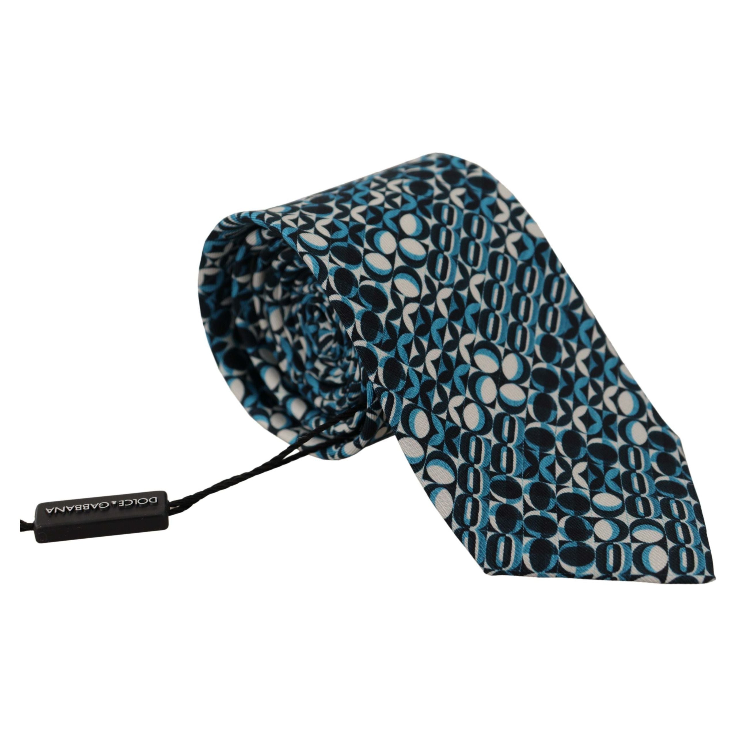 Dolce & Gabbana Blue Silk Bow Tie Accessory