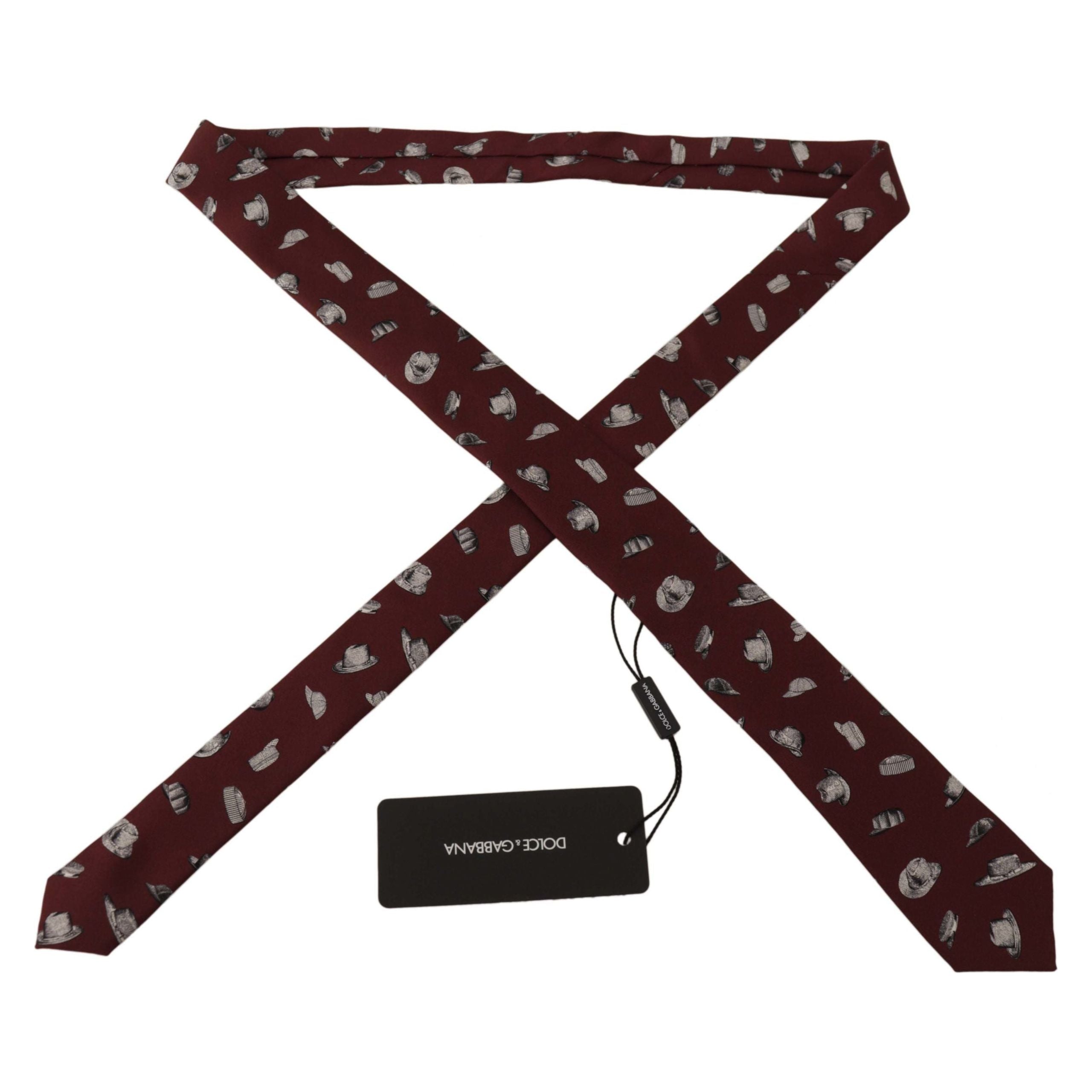 Dolce & Gabbana Maroon Silk Tie for Discerning Taste
