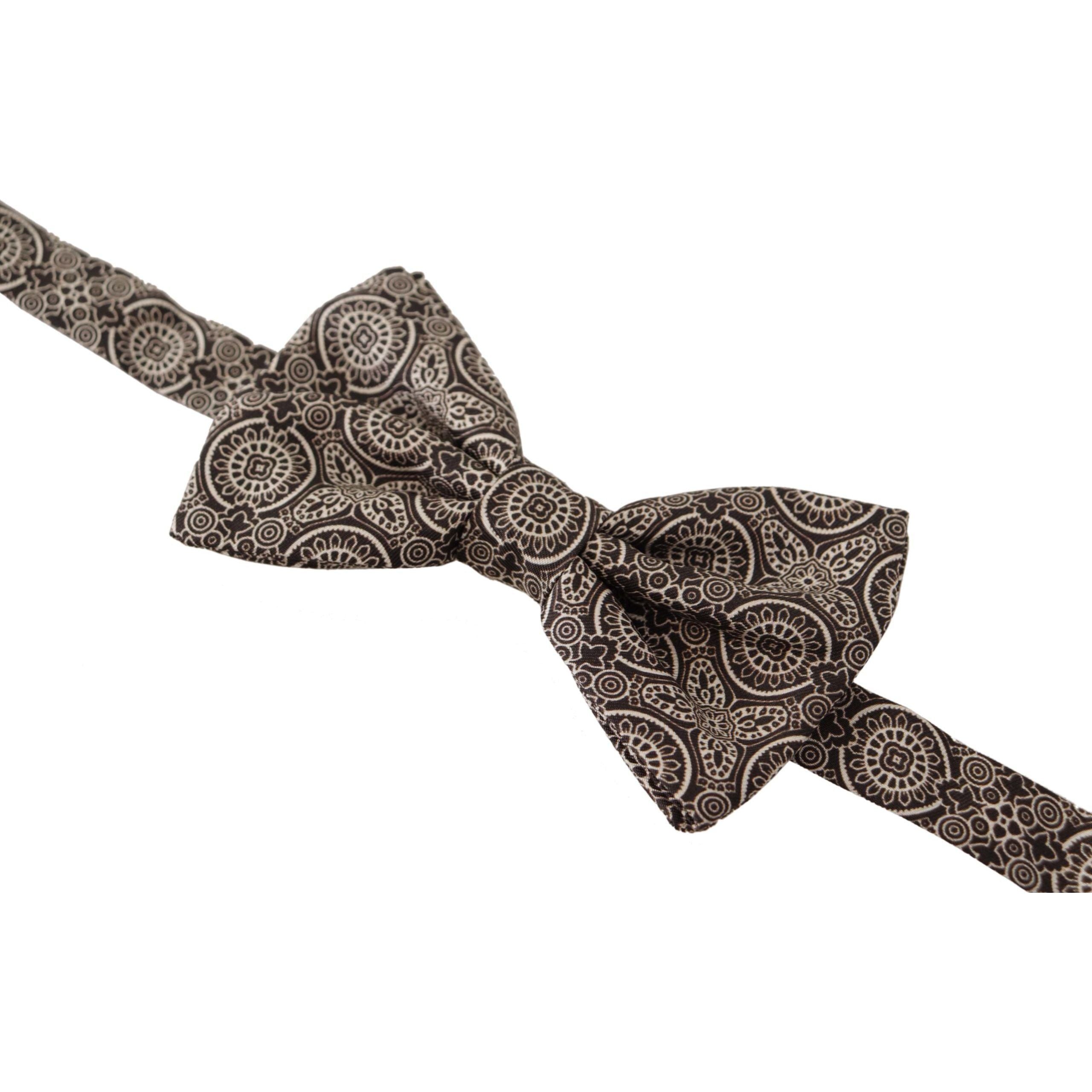 Dolce & Gabbana Black Silk Bow Tie
