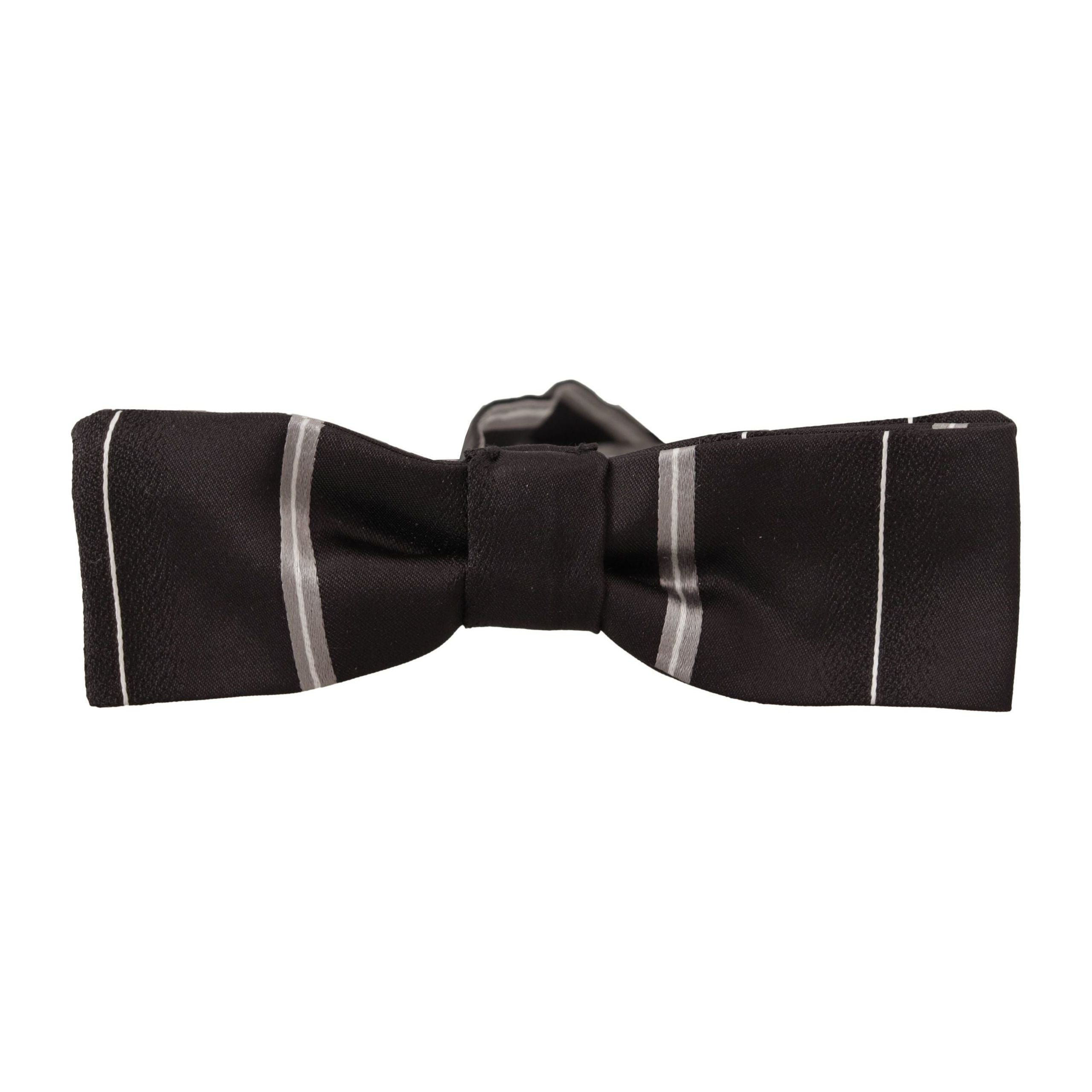 Dolce & Gabbana Black Silk Bow Tie in Elegant Design