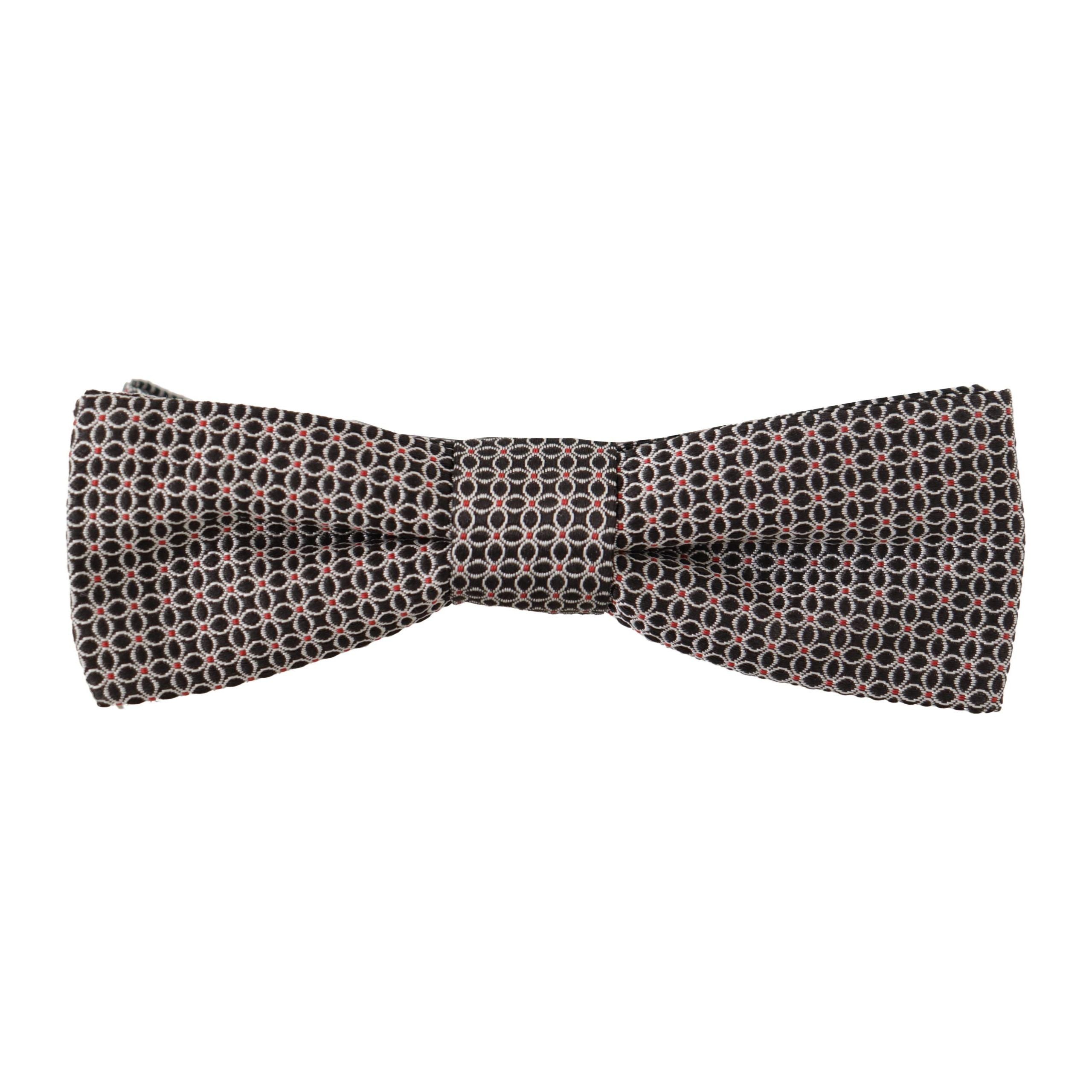 Dolce & Gabbana Black Silk Bow Tie Accessory