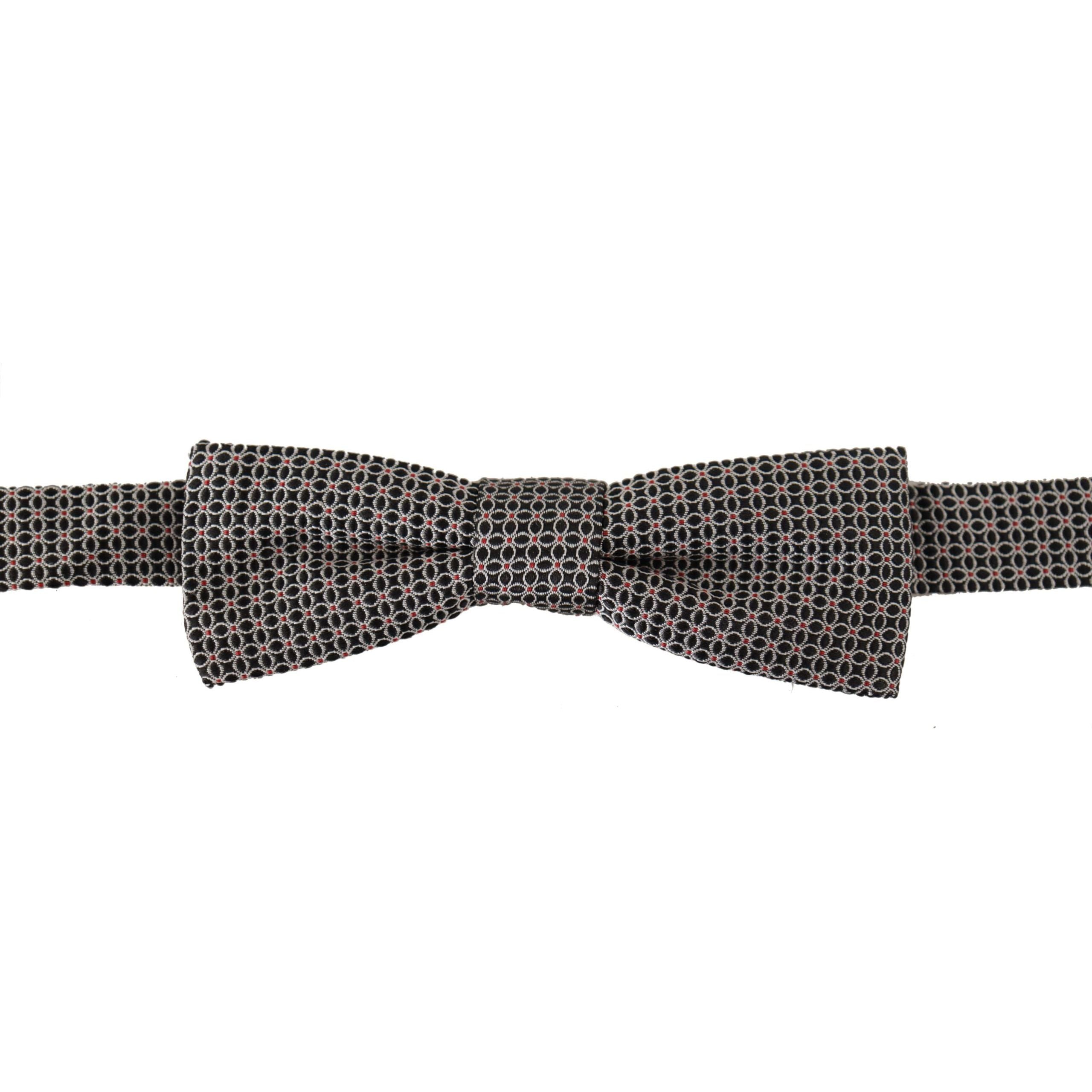 Dolce & Gabbana Black Silk Bow Tie Accessory