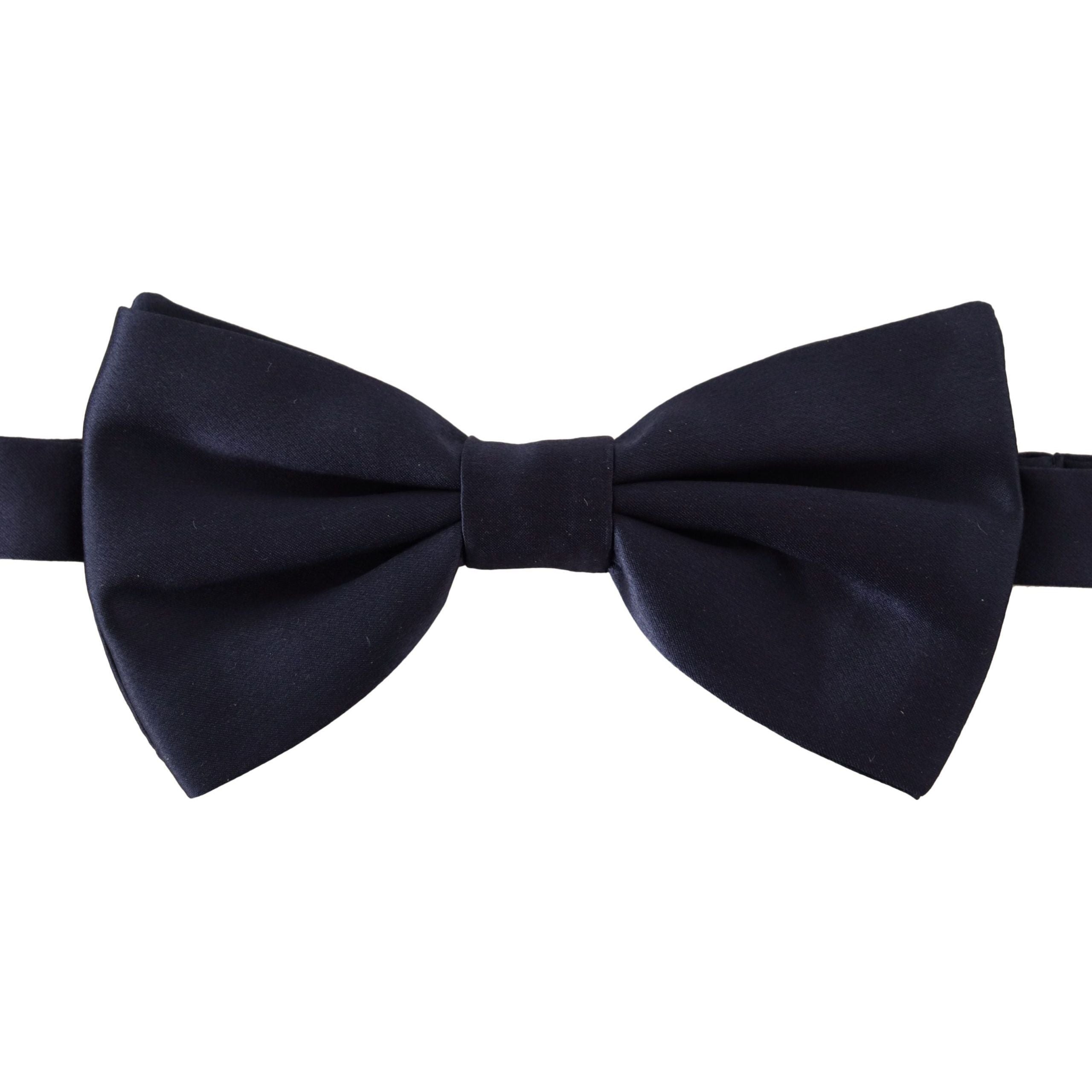 Dolce & Gabbana Blue Silk Bow Tie for Elegant Style