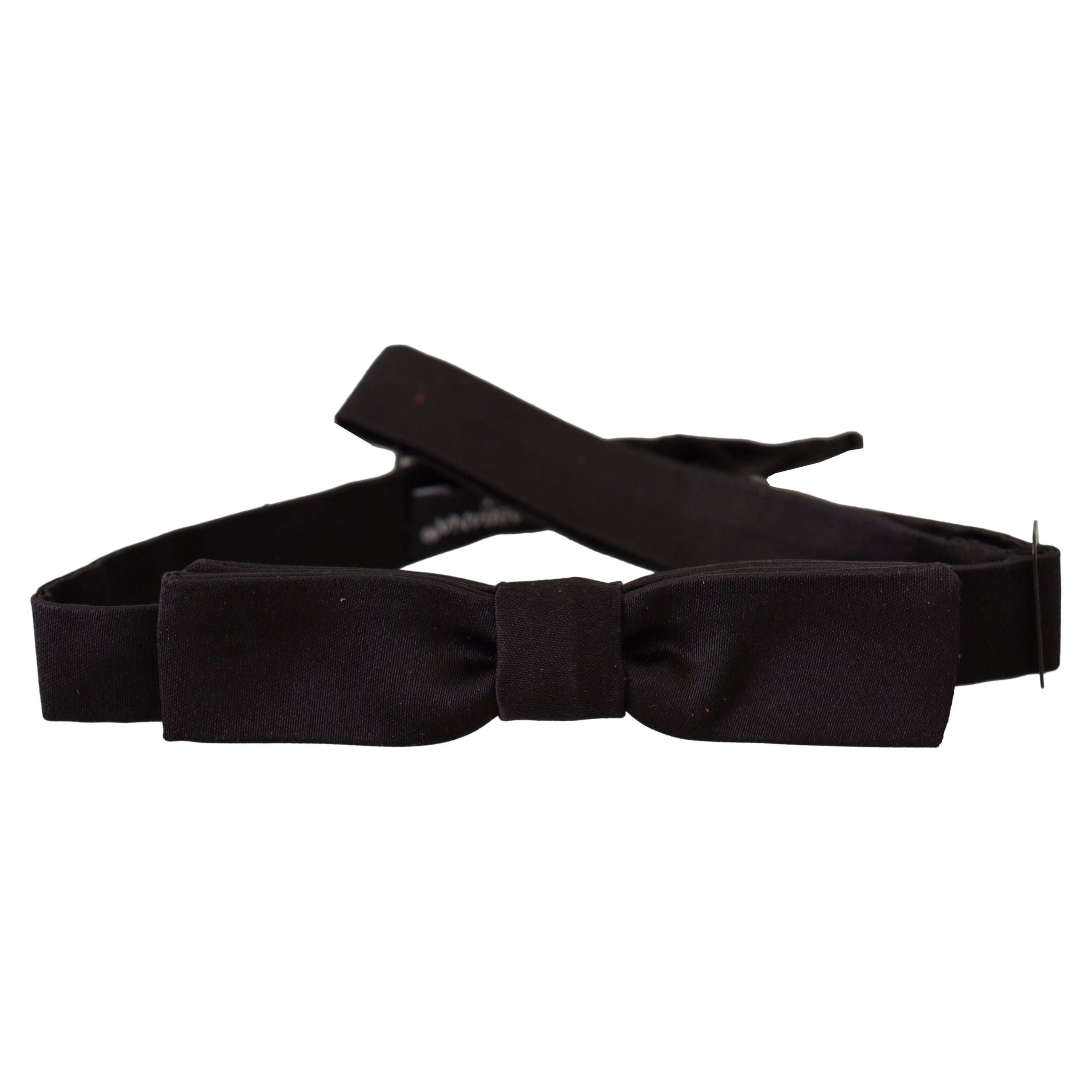 Dolce & Gabbana Black Silk Bow Tie for Sophisticated Style